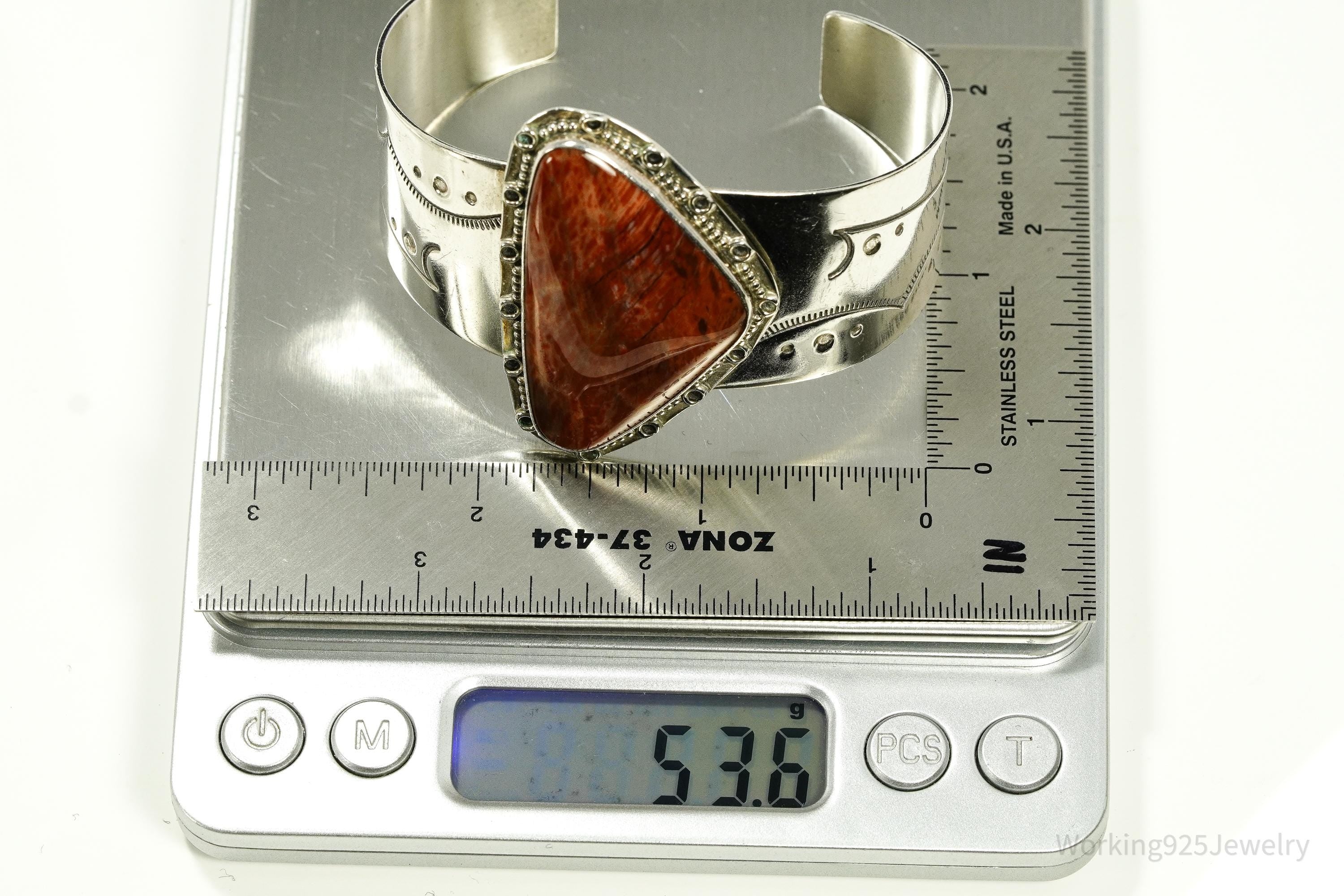 Vintage Desert Rose Trading Co Jay King Sterling Silver Cuff Bracelet 7"