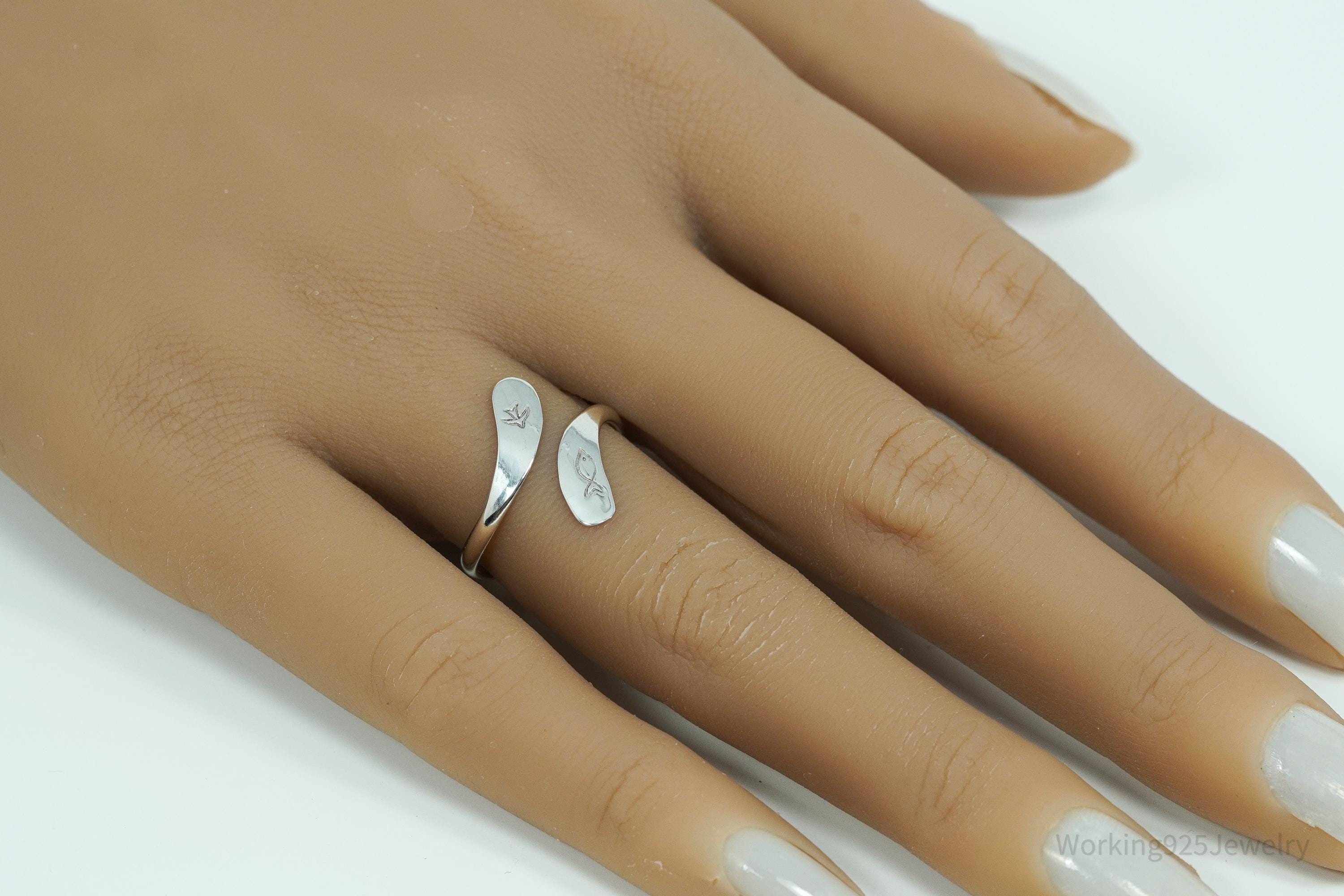 Vintage "Journey" Sterling Silver Ring - Size 7.75
