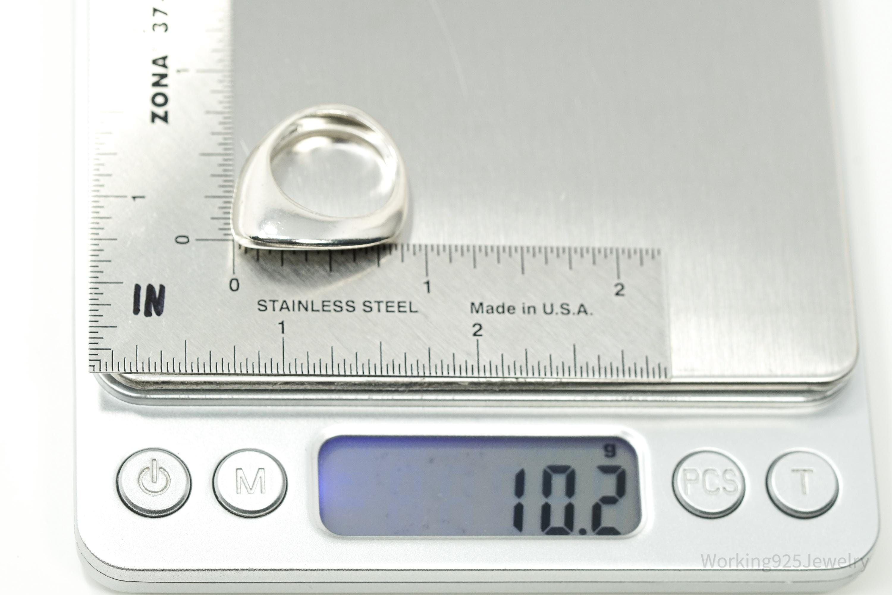 Birks Modernist Style Sterling Silver Ring - Size 5.75