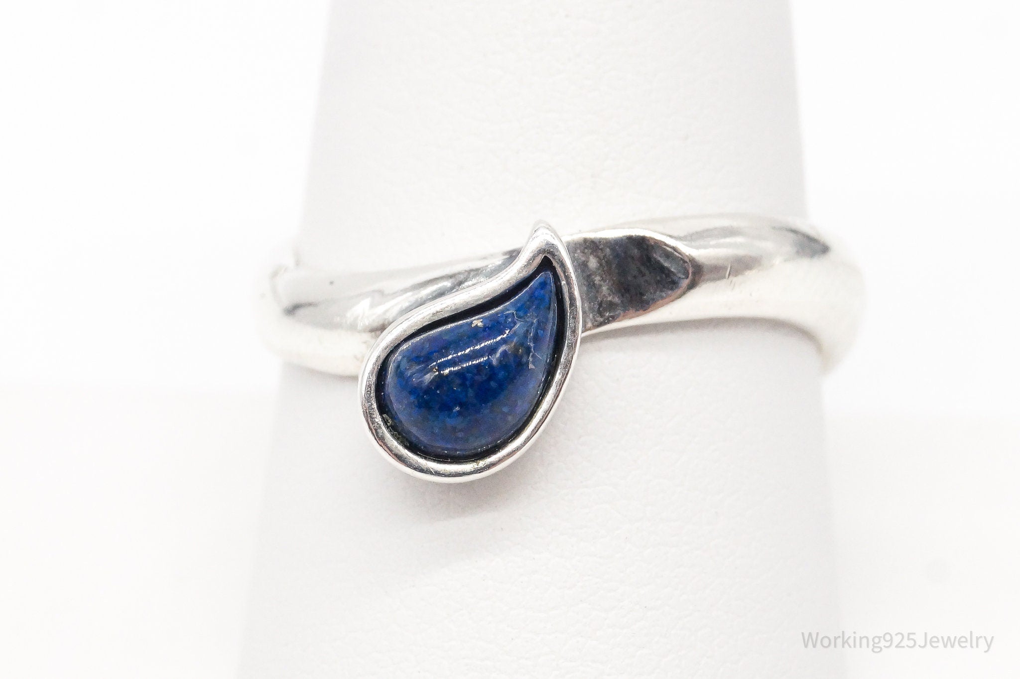 Vintage Carolyn Pollack Relios Lapis Lazuli Sterling Silver Ring - Size 9.25