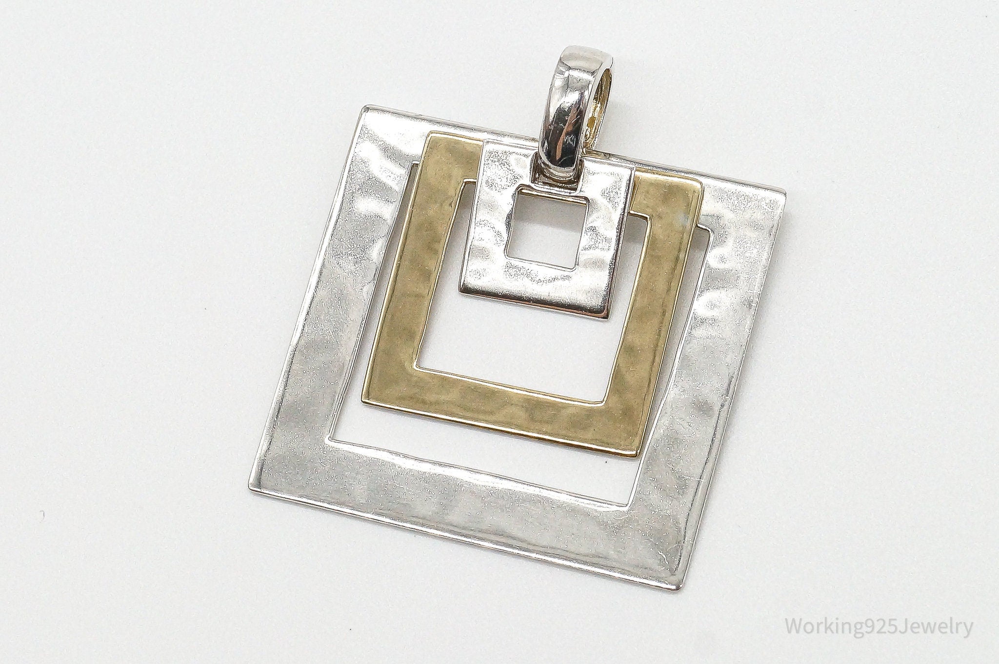 Designer RLM Studio Robert Lee Morris Brass Sterling Silver Pendant