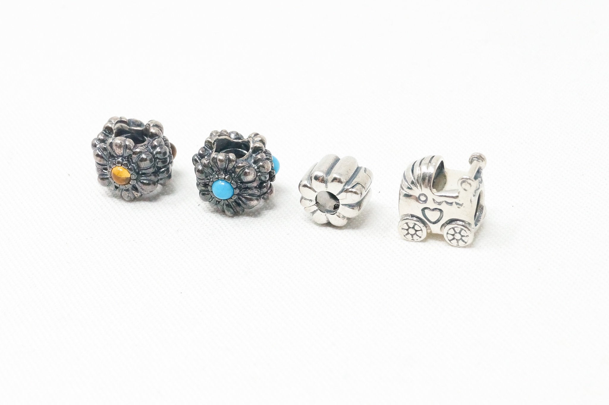 Vintage Designer Pandora ALE Sterling Silver Charms Lot