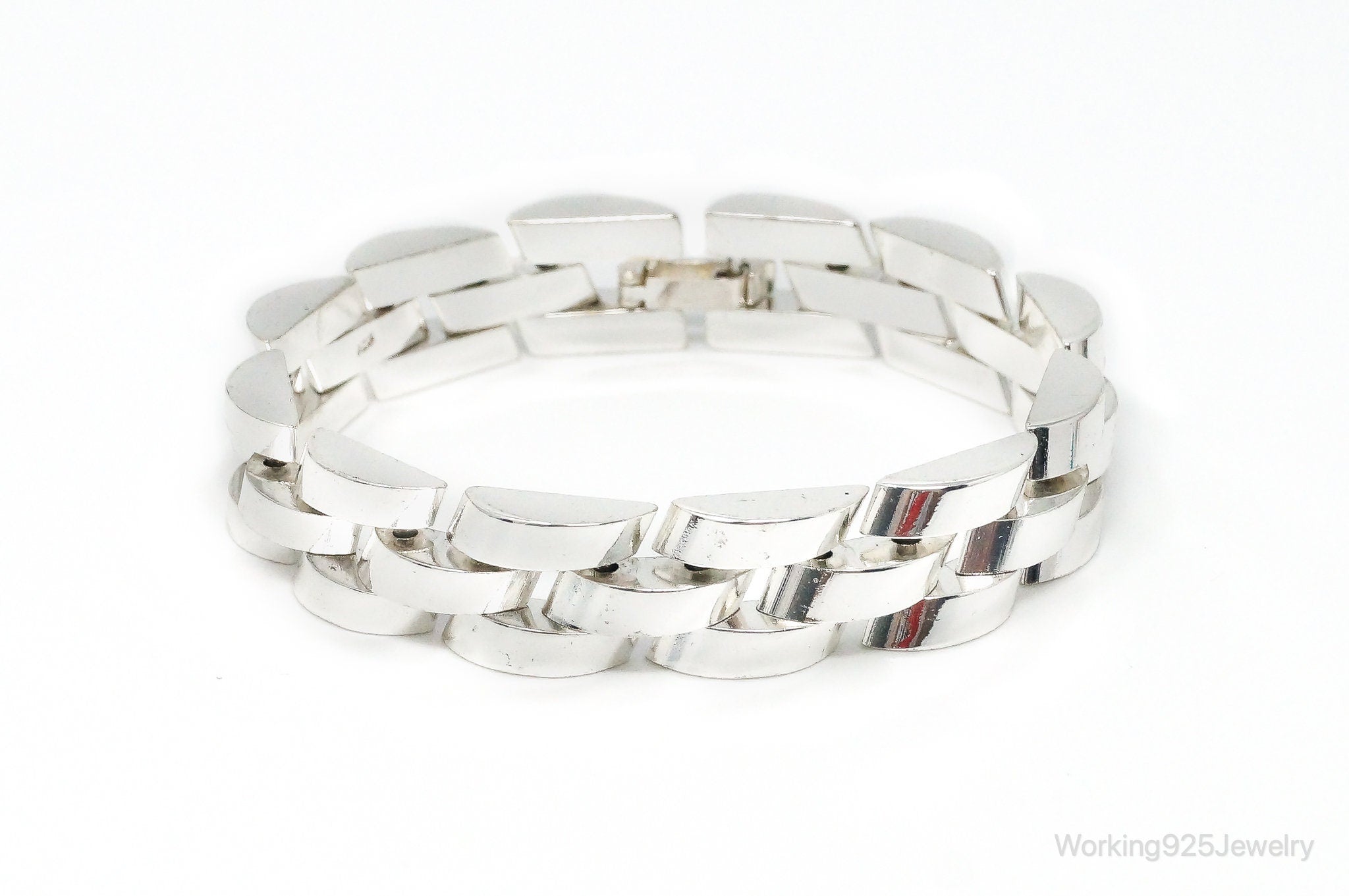 Modern Style Sterling Silver Bracelet