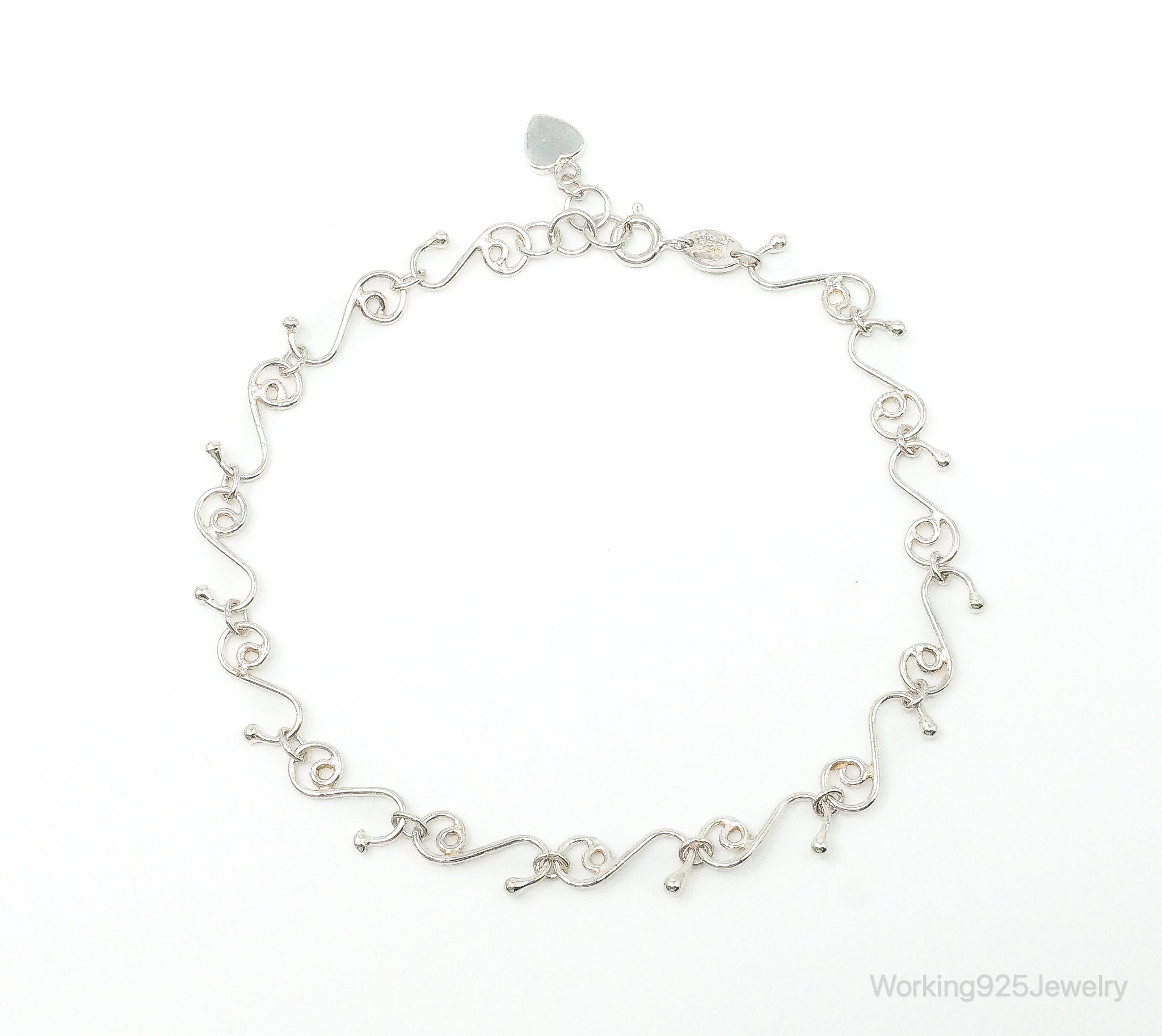 Designer Silpada Sterling Silver Anklet