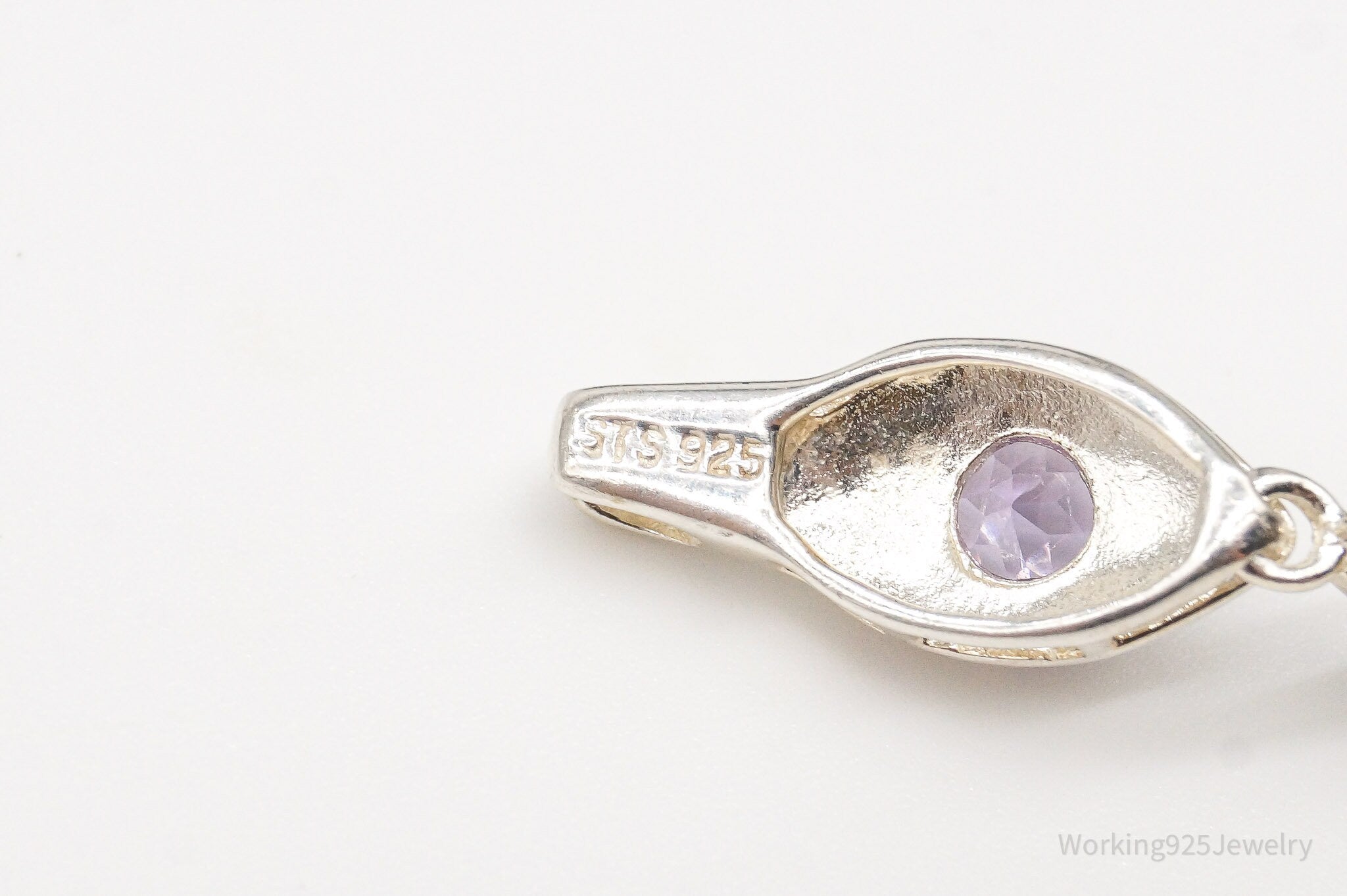 Vintage Amethyst Sterling Silver Bracelet