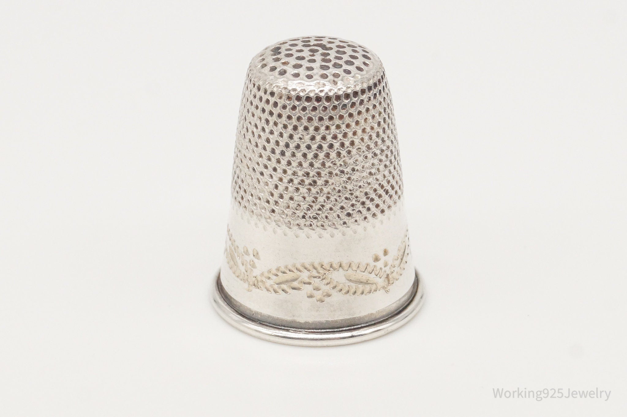 1800s Antique Dome 800 Silver Thimble