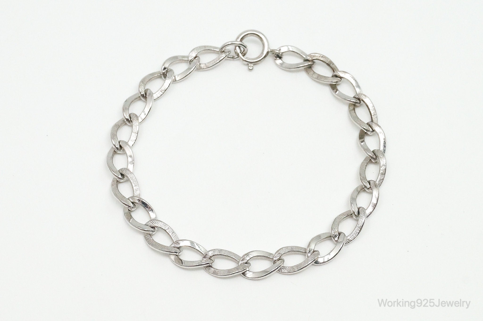 Antique Sterling Silver Chain Bracelet