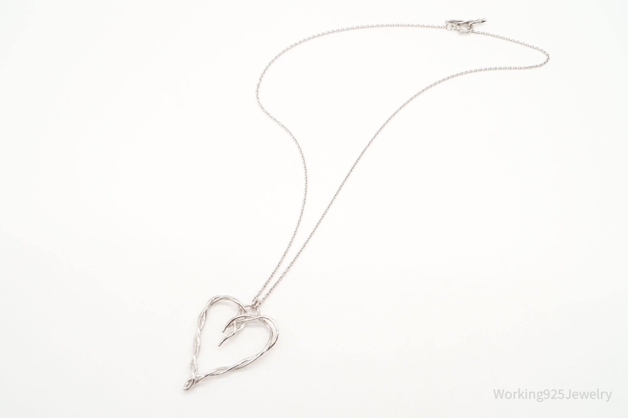 DesignerDean Harris Twisted Heart Sterling Silver Necklace