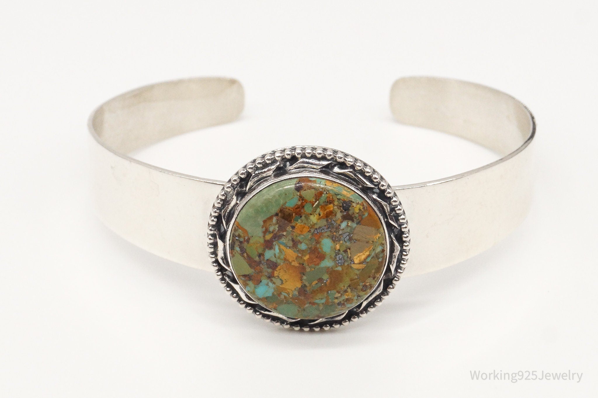 Vintage Desert Rose Trading Co Turquoise Sterling Silver Bracelet