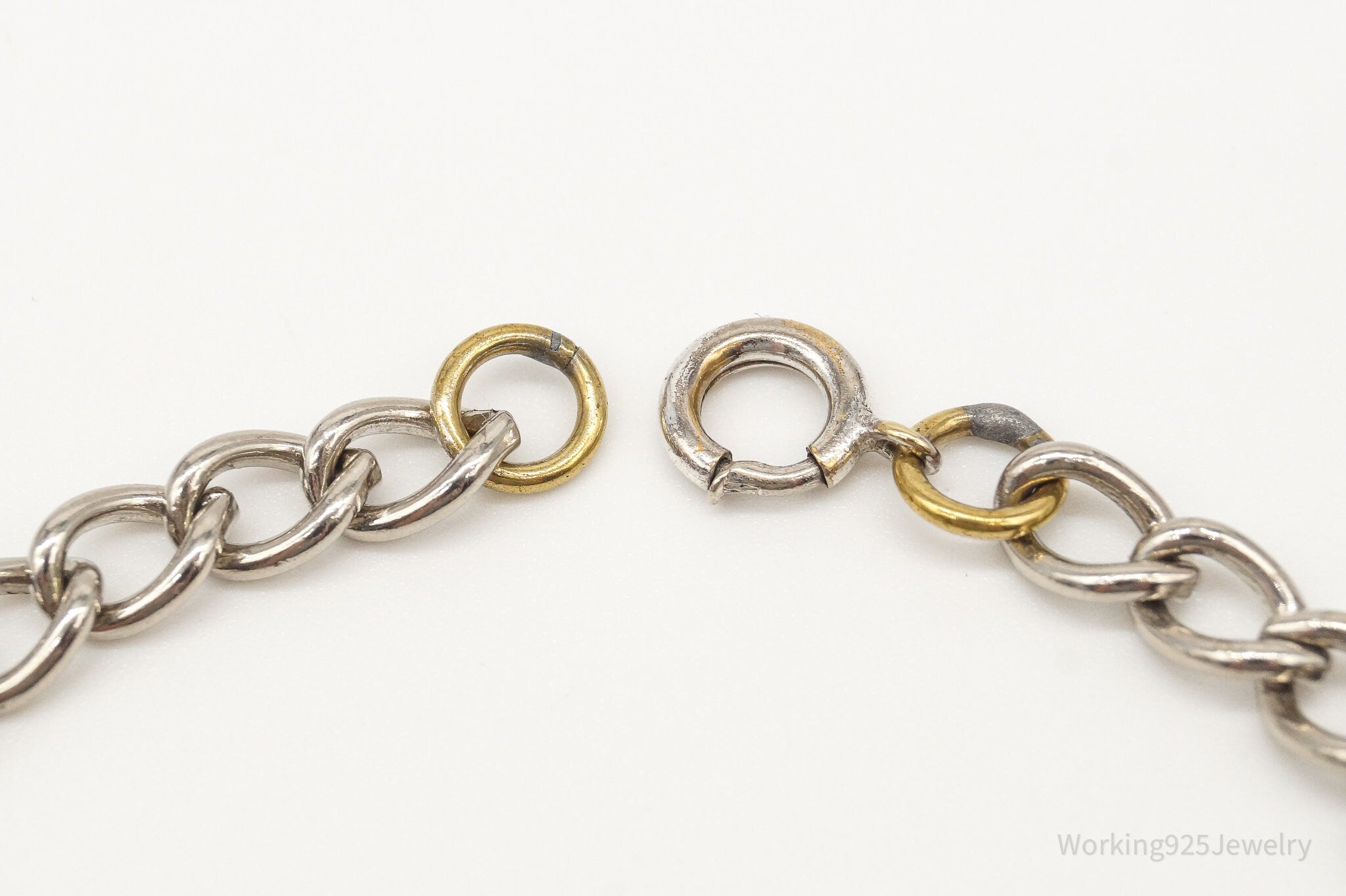 Antique Sterling Silver Plated Chainlink Bracelet