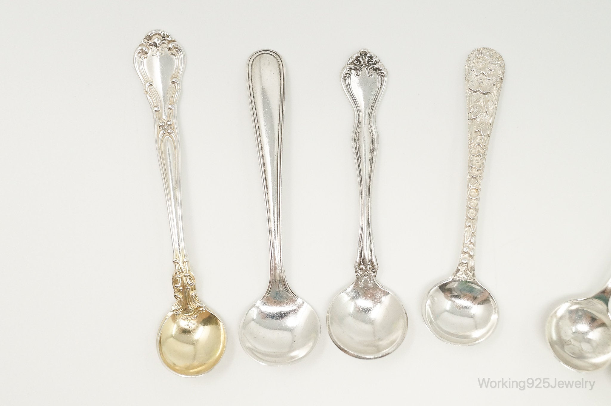 Rare Antique Multi Designers Silver Spoons Set