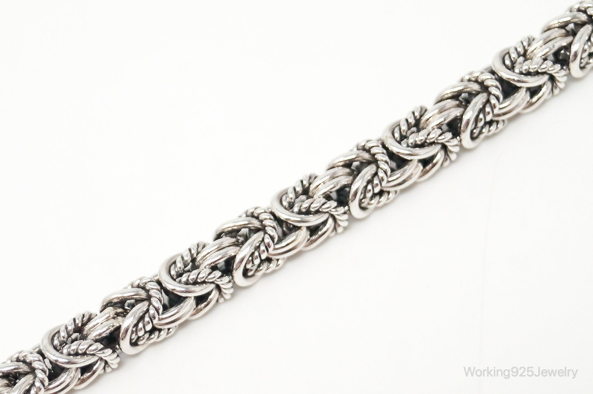 Designer BA Suarti Byzantine Chain Balinese Sterling Silver Bracelet