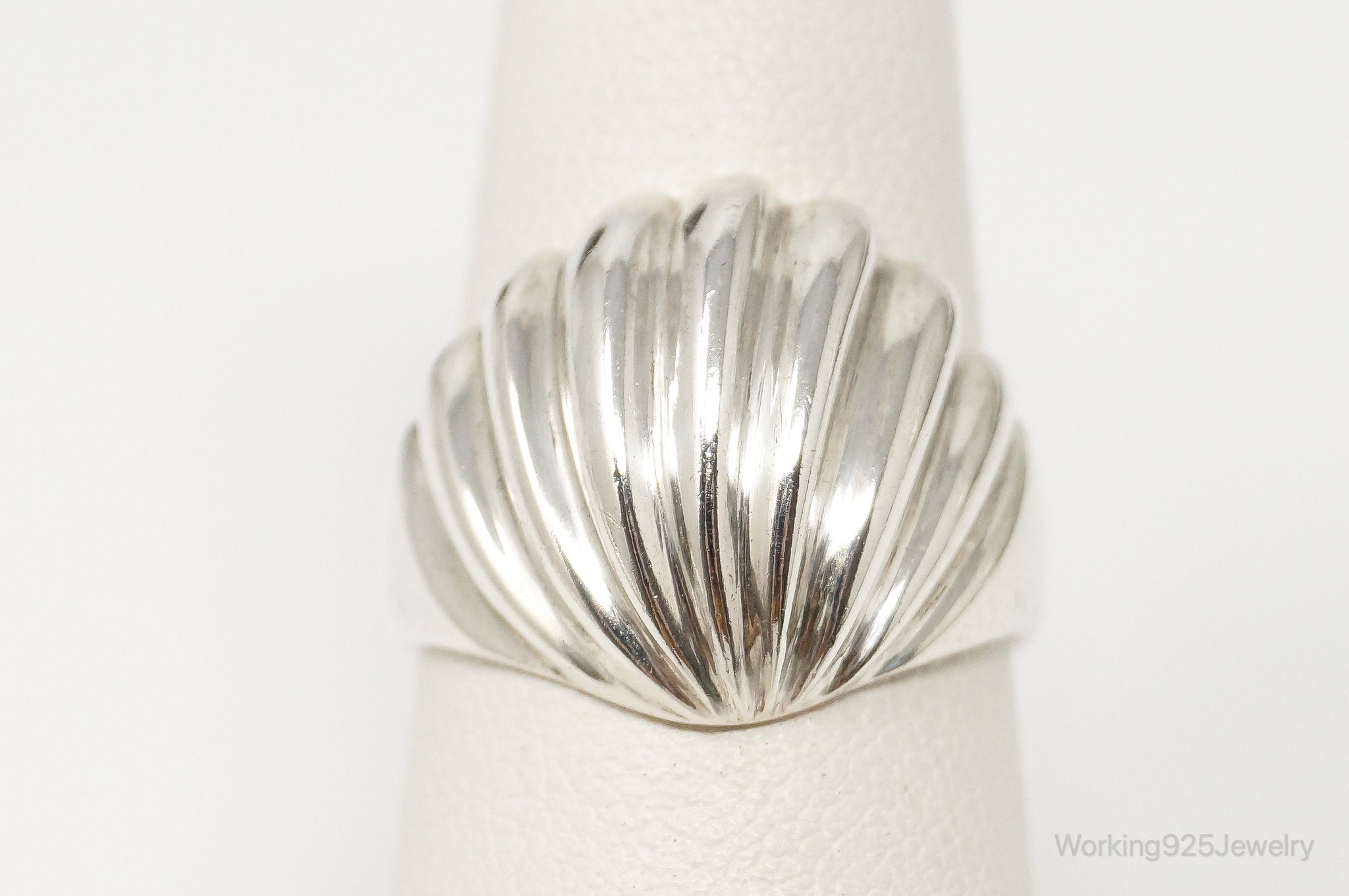 Vintage Art Deco Style Sterling Silver Ring - Size 6.75