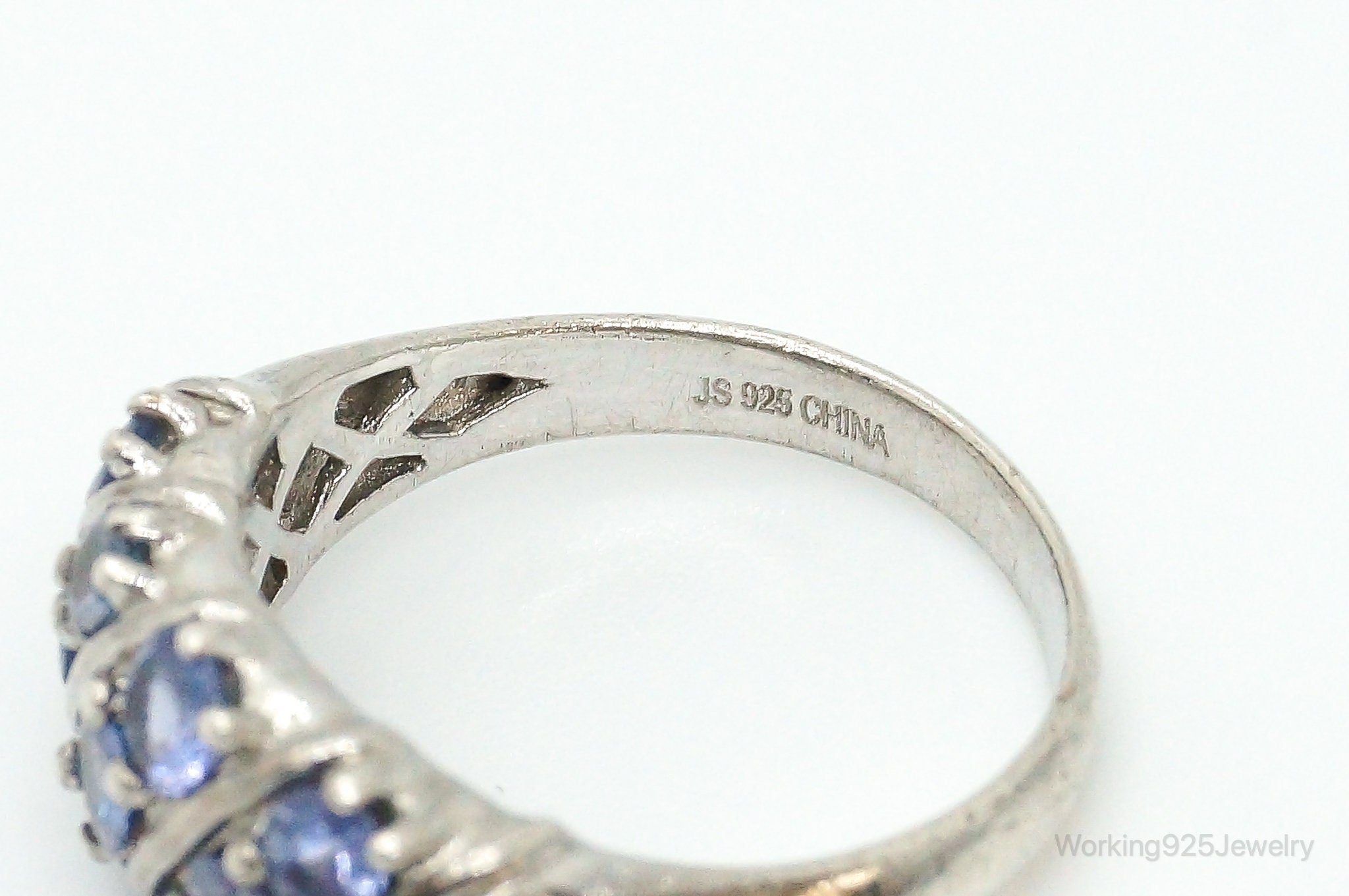 Vintage Iolite Sterling Silver Ring - Size 8