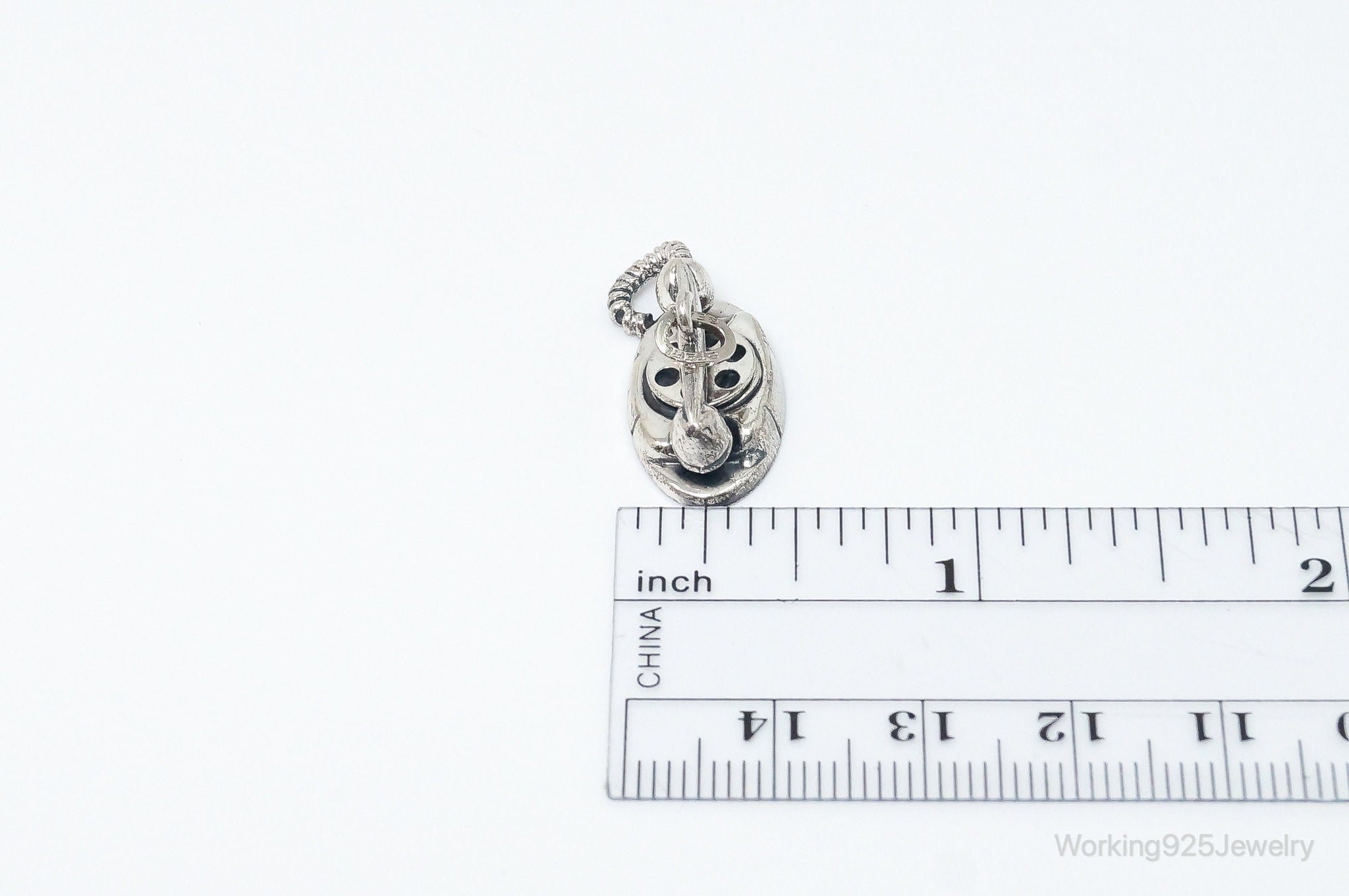 Vintage Beau Telephone Moving Dial Sterling Silver Charm Pendant