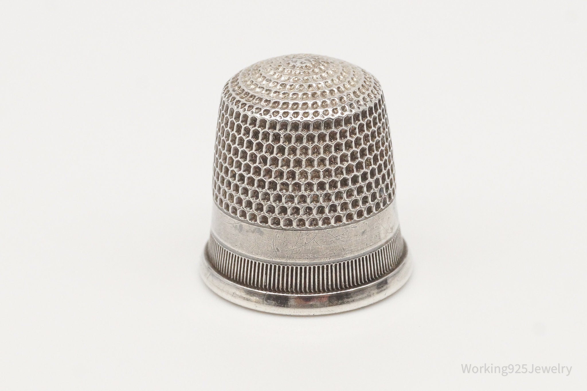 Antique Simons Bros & Co Dome Sterling Silver Thimble