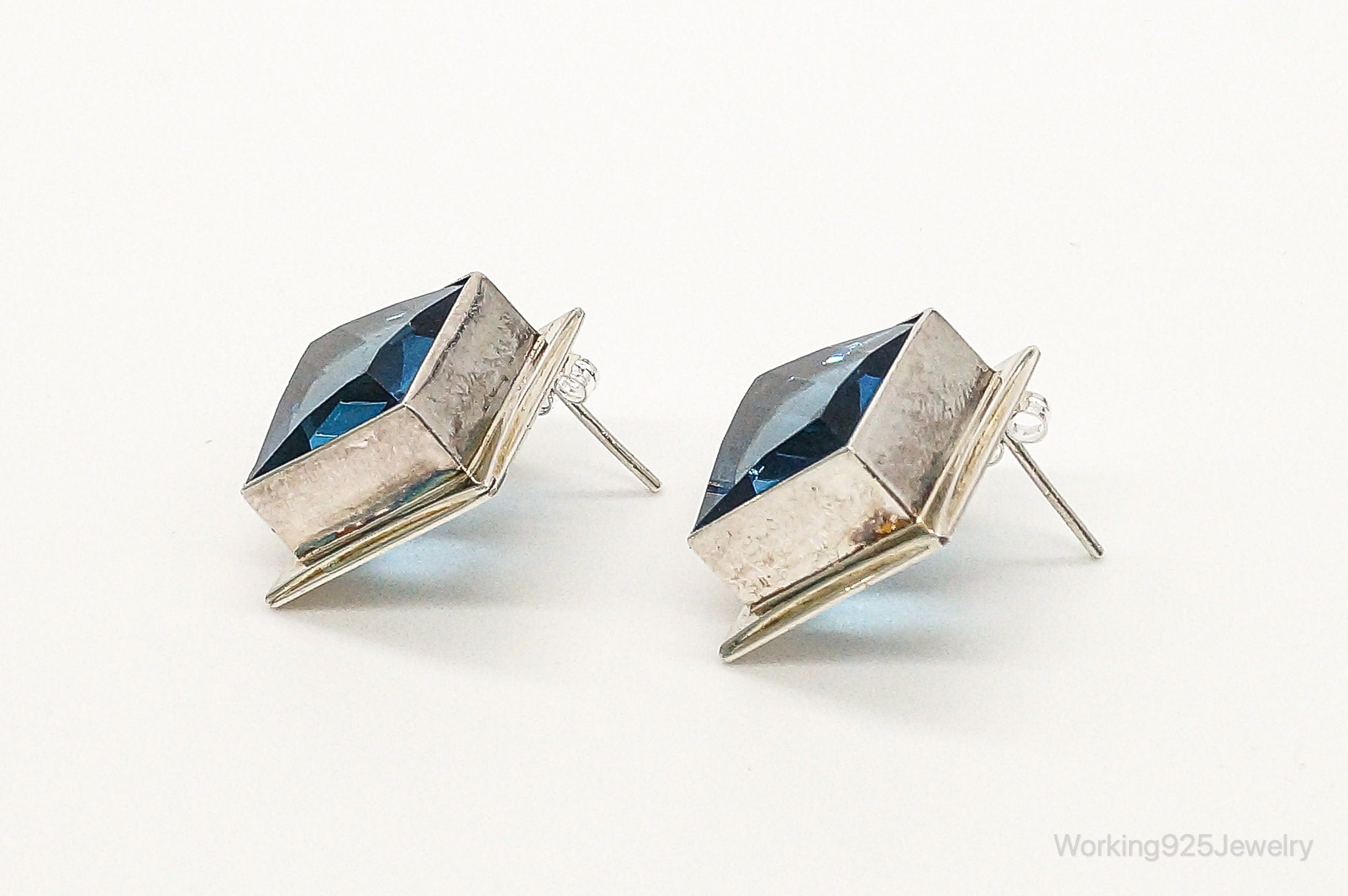 London Blue Topaz Sterling Silver Earrings