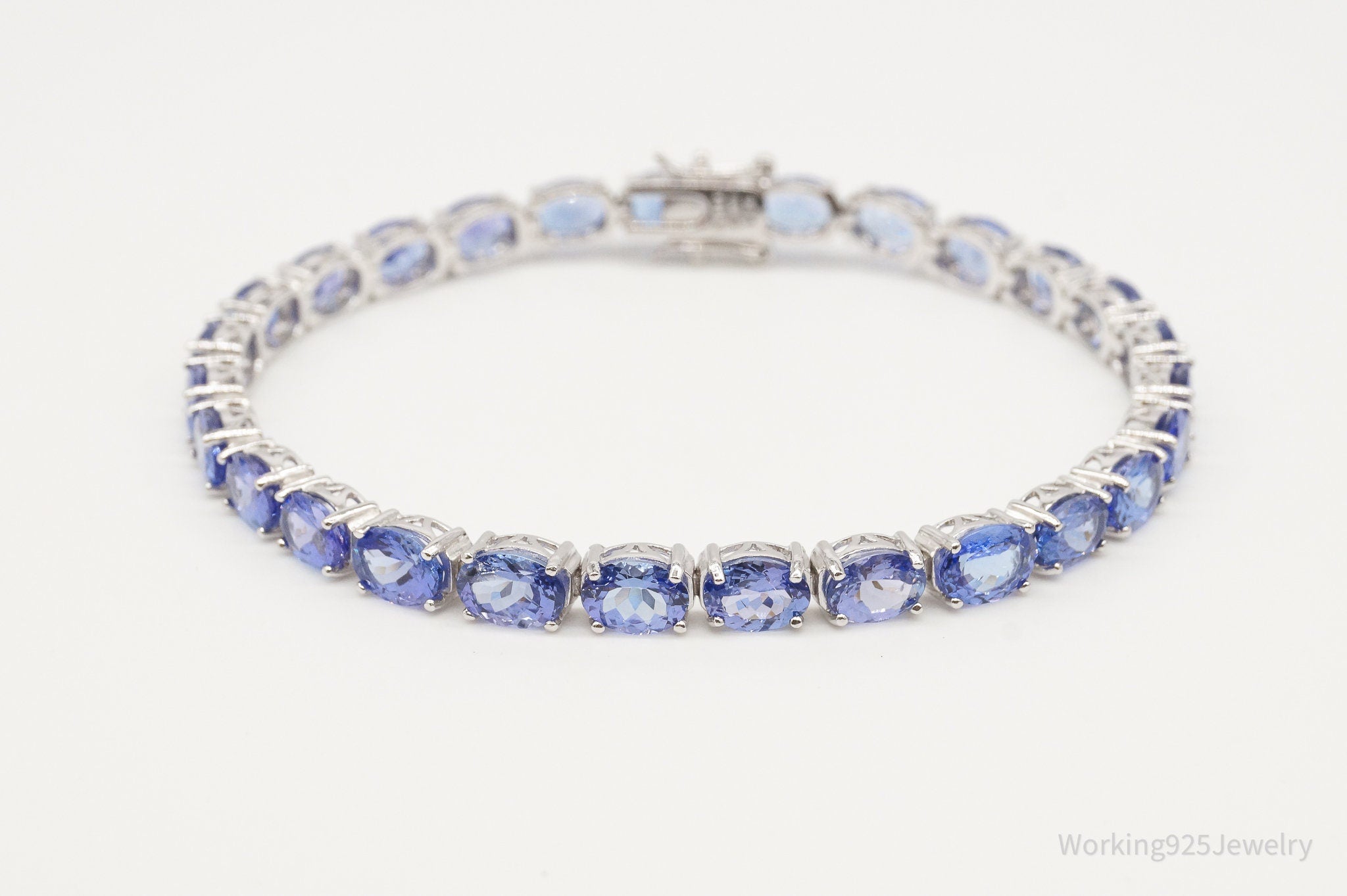 Vintage Iolite Sterling Silver Bracelet