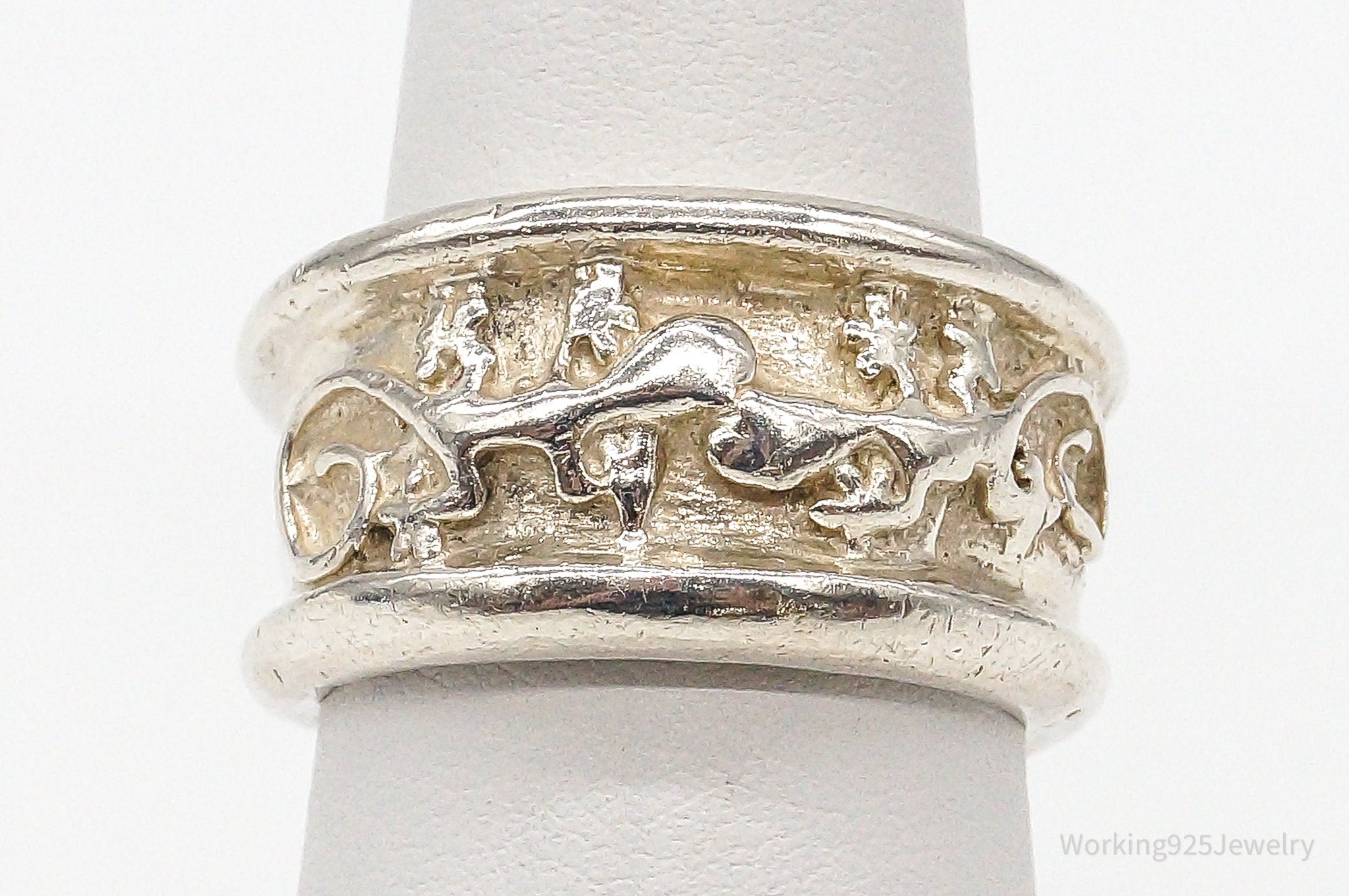 Vintage 14K Gold Lizards Ring Size 7.25