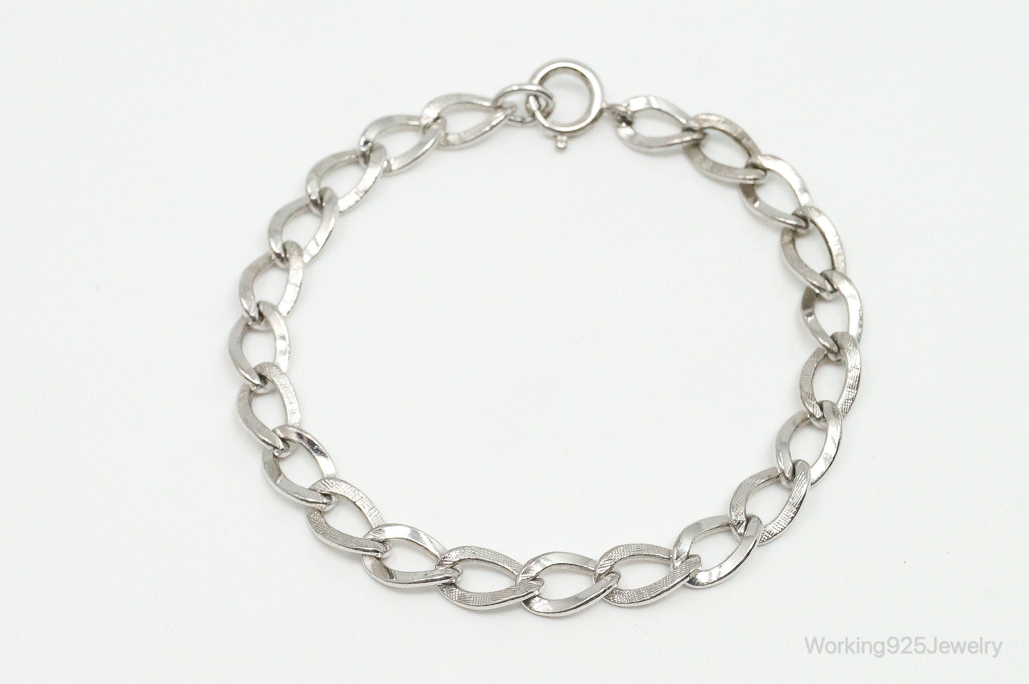 Antique Sterling Silver Chain Bracelet