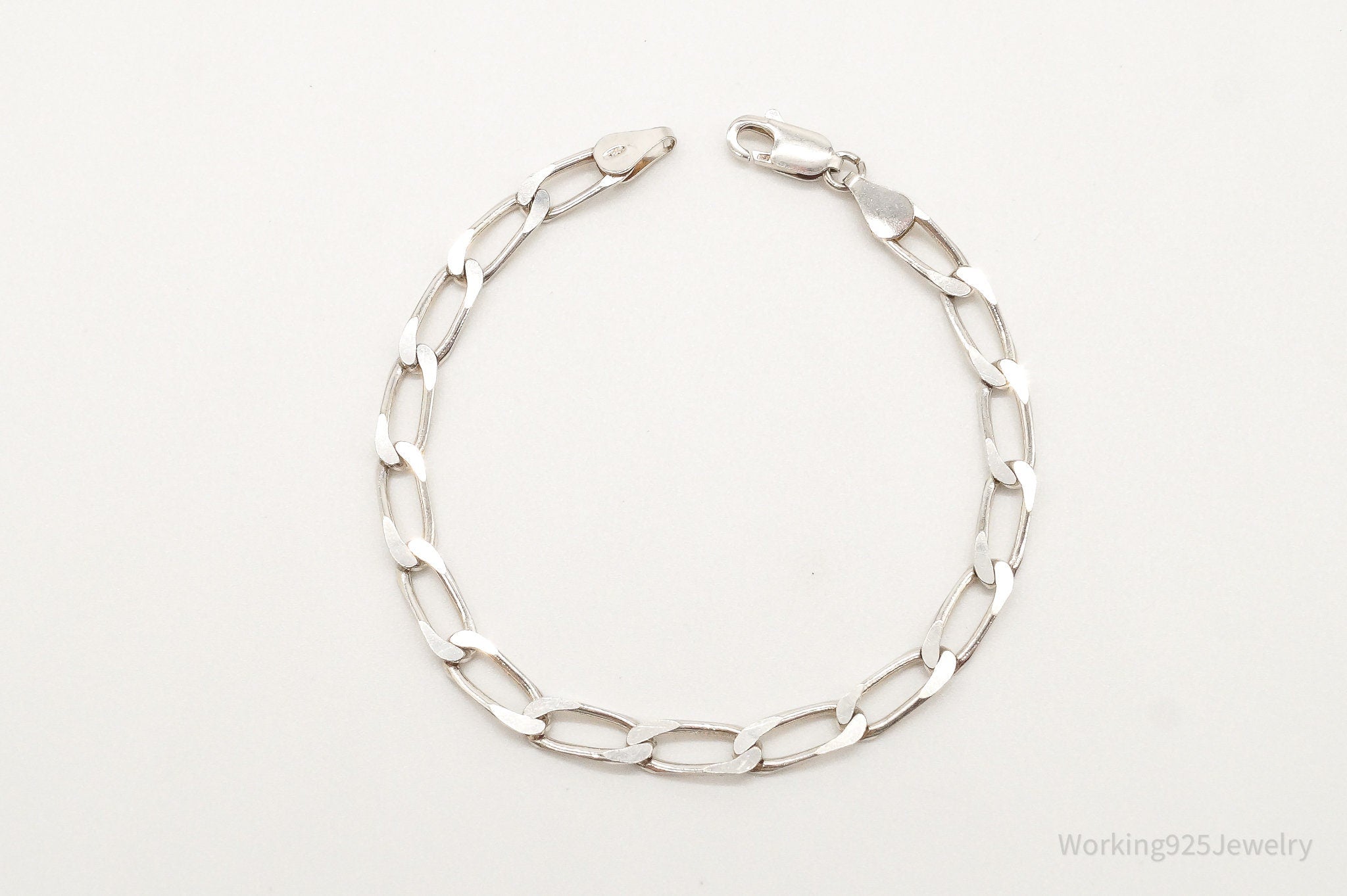 Vintage Italian Sterling Silver Chainlink Bracelet