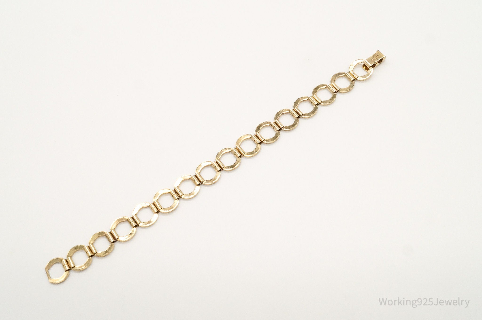 Vintage Gold Vermeil High Fashion Sterling Silver Bracelet