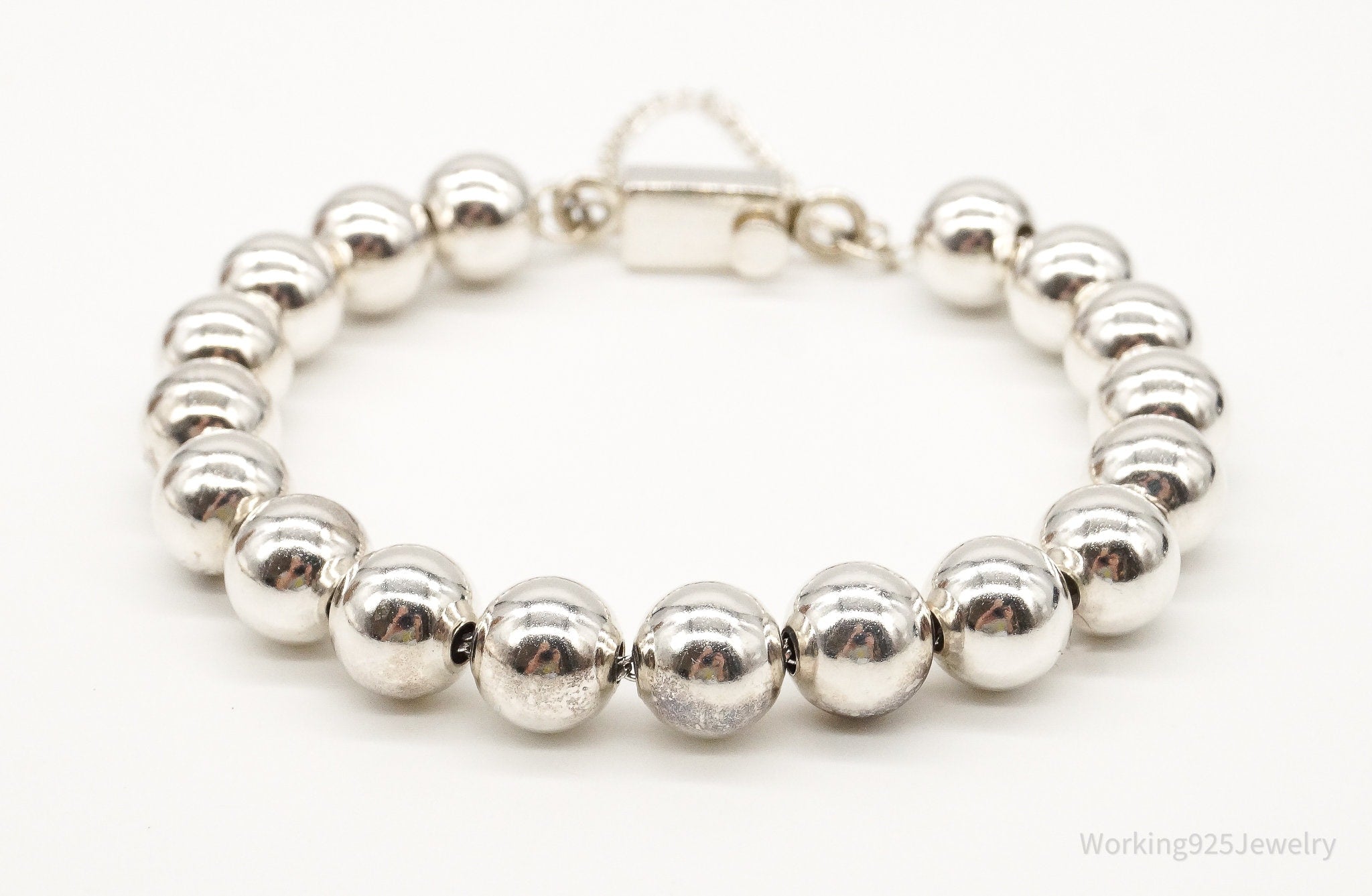 Designer Silpada Beaded Sterling Silver Bracelet