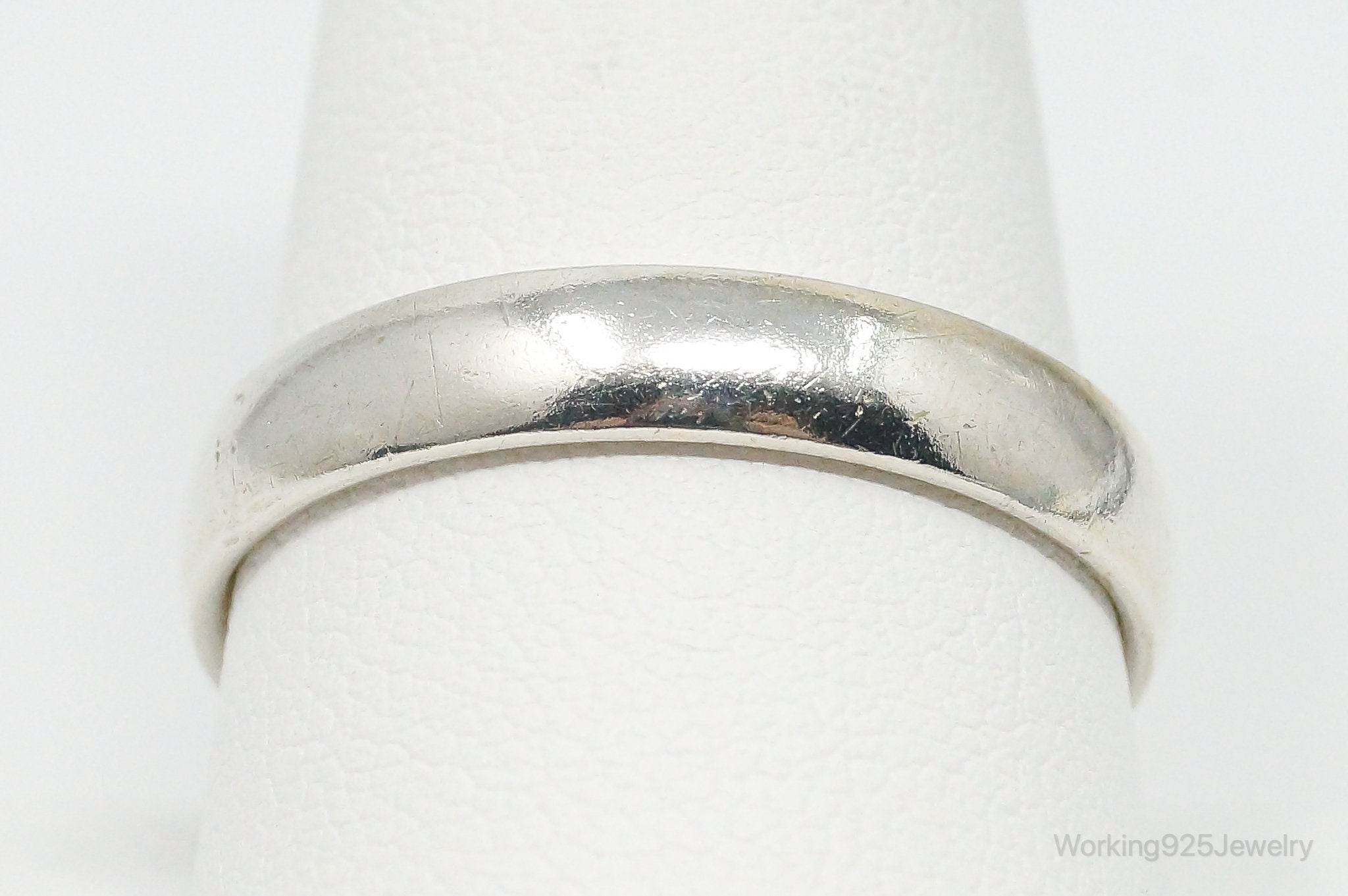 Vintage 18K Gold Sterling Silver Band Ring Size 11