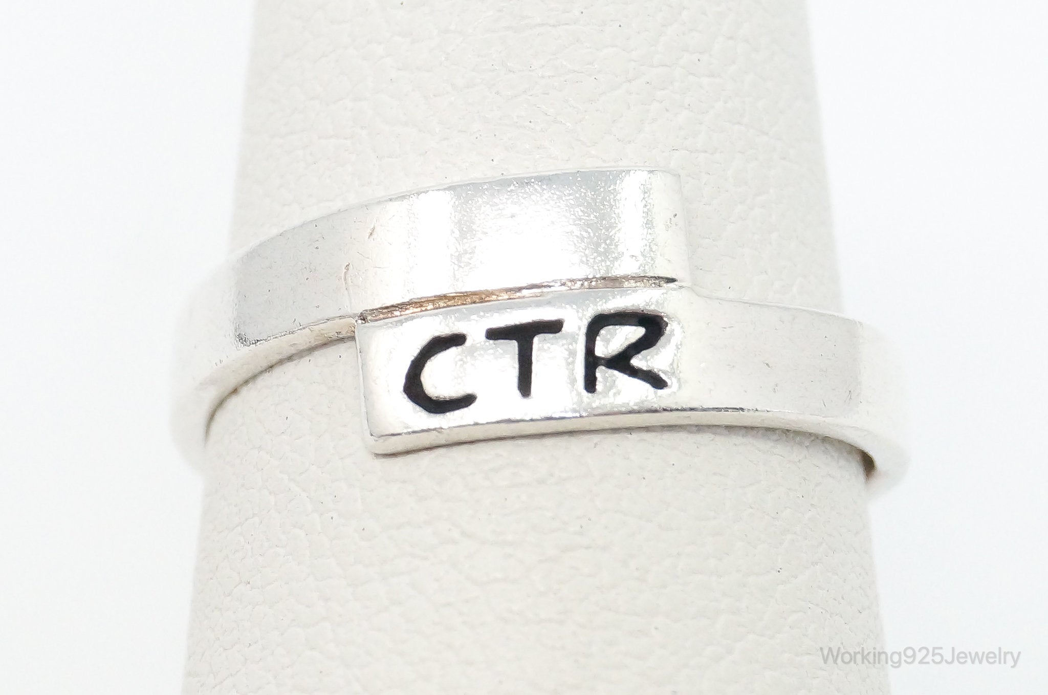 Vintage CTR "Choose The Right" Sterling Silver Ring - Size 6