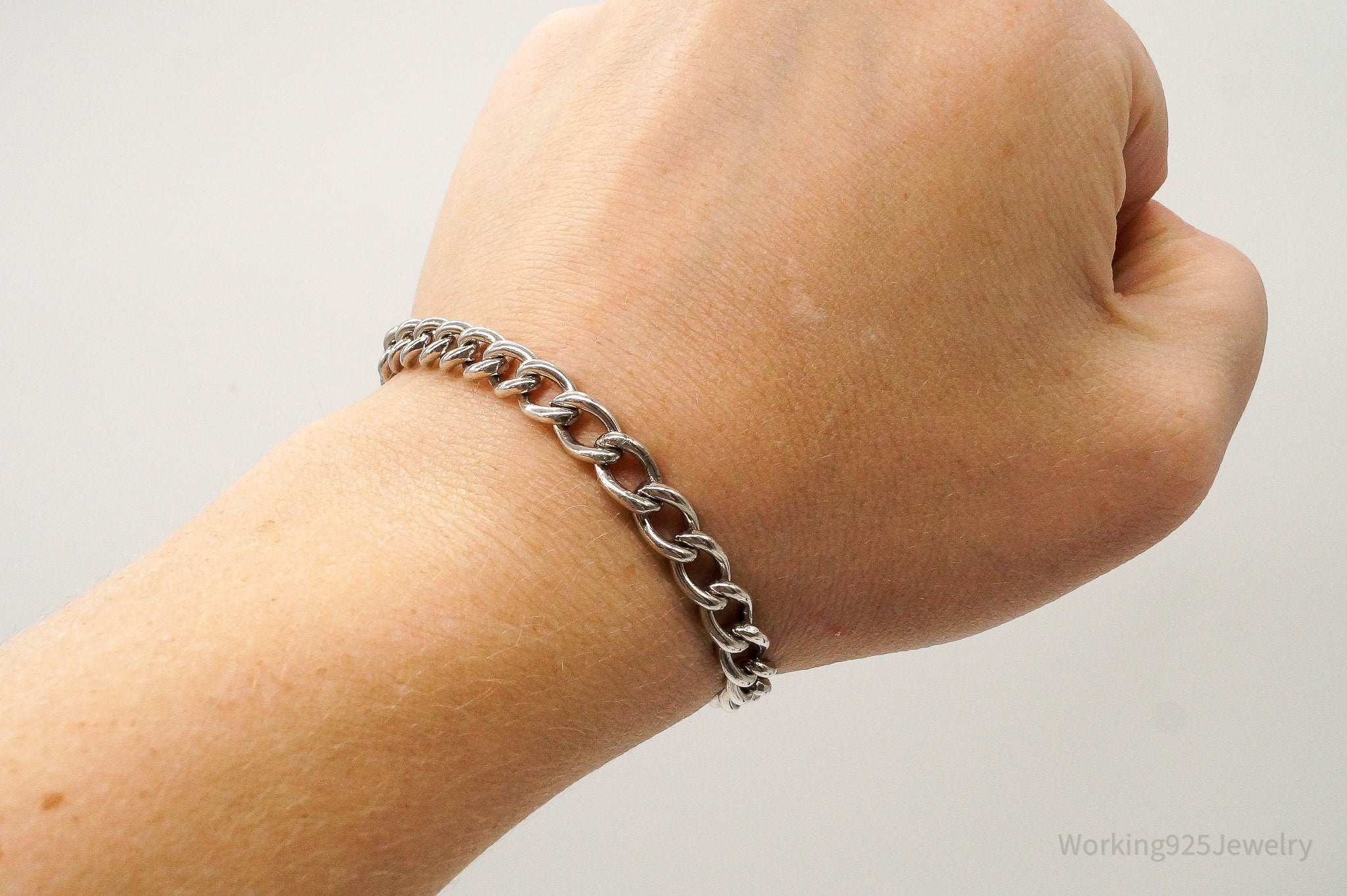 Antique Sterling Silver Chainlink Bracelet