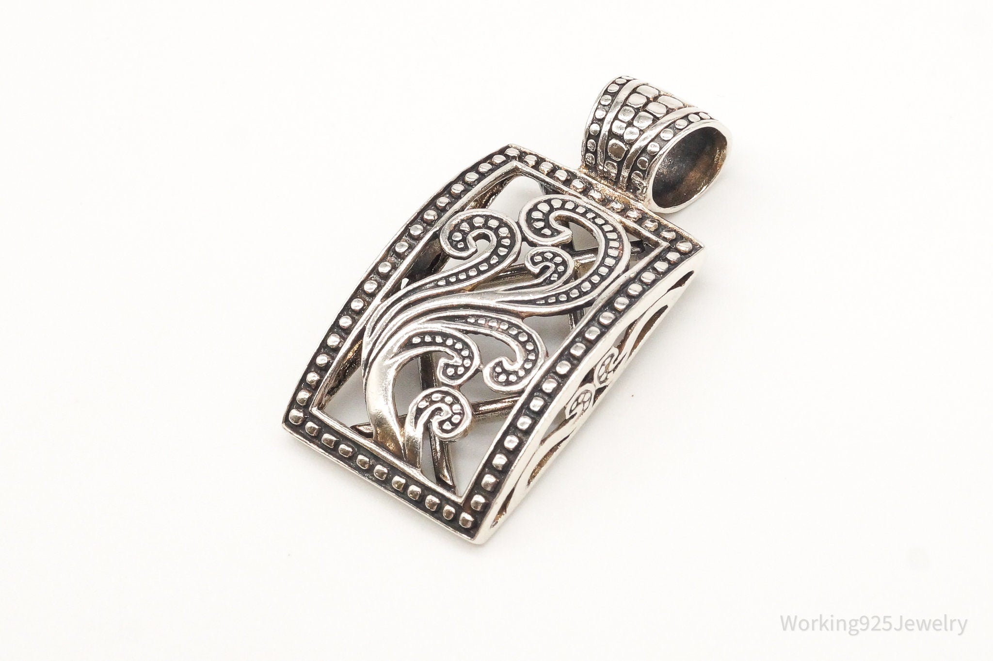 Designer Silpada Art Deco Sterling Silver Pendant