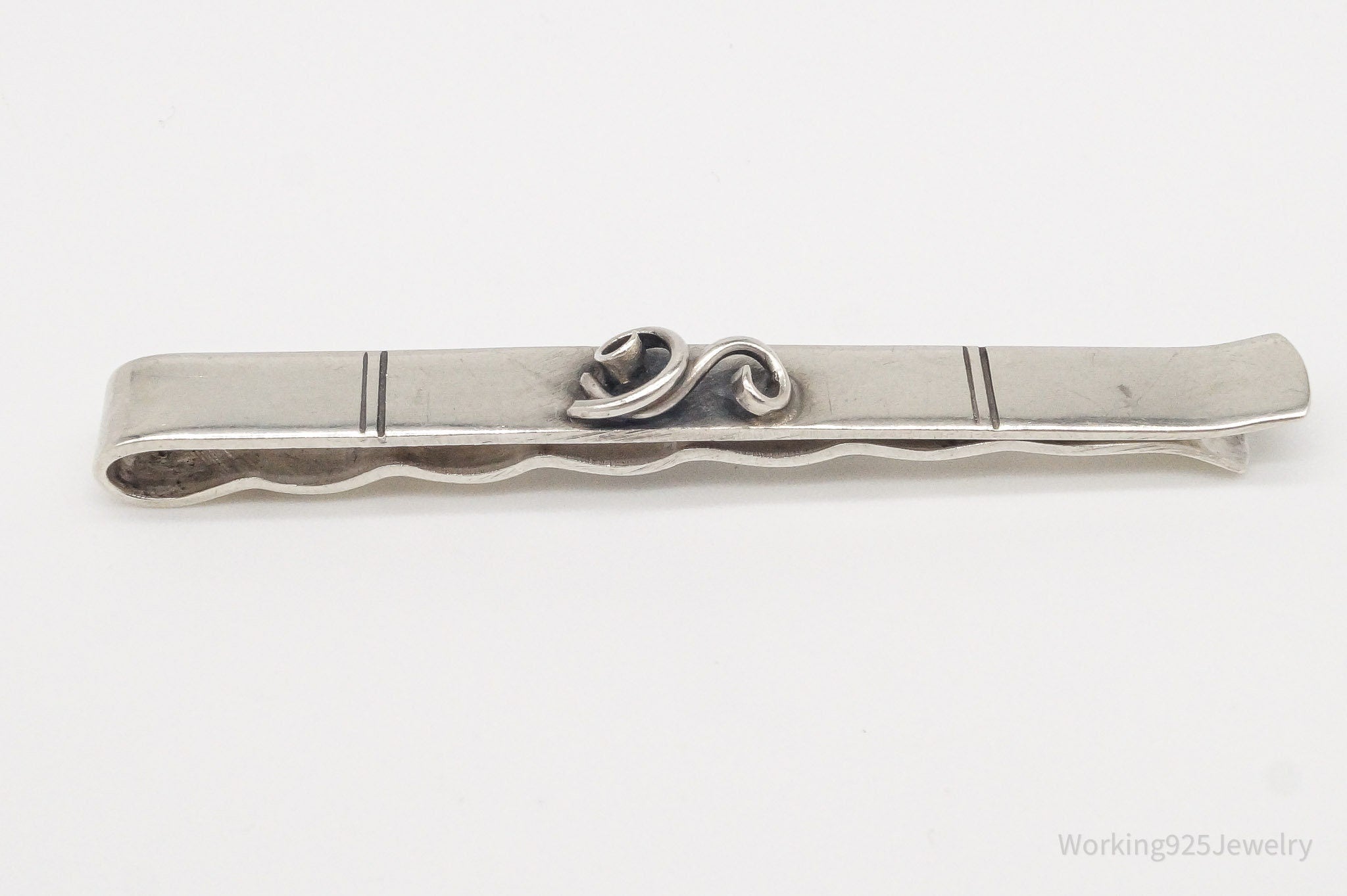 RARE Vintage Danish Modernist Willy H. Jacob Kromar 830S Silver Clip