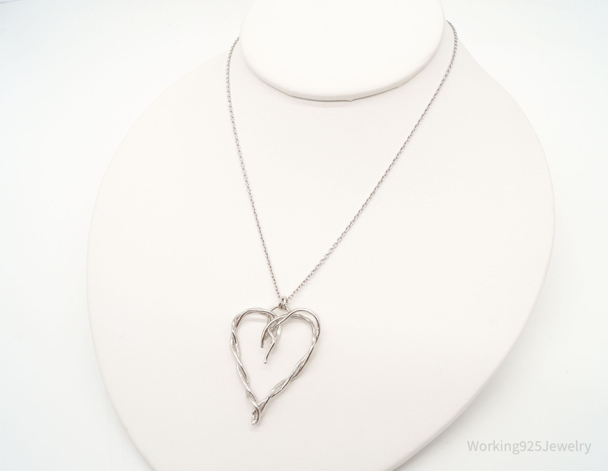 DesignerDean Harris Twisted Heart Sterling Silver Necklace