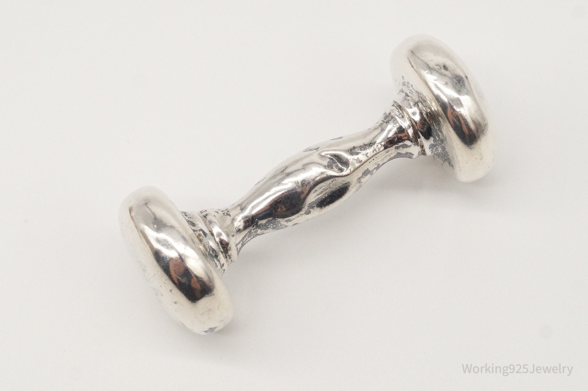 Antique silver fashion baby rattle