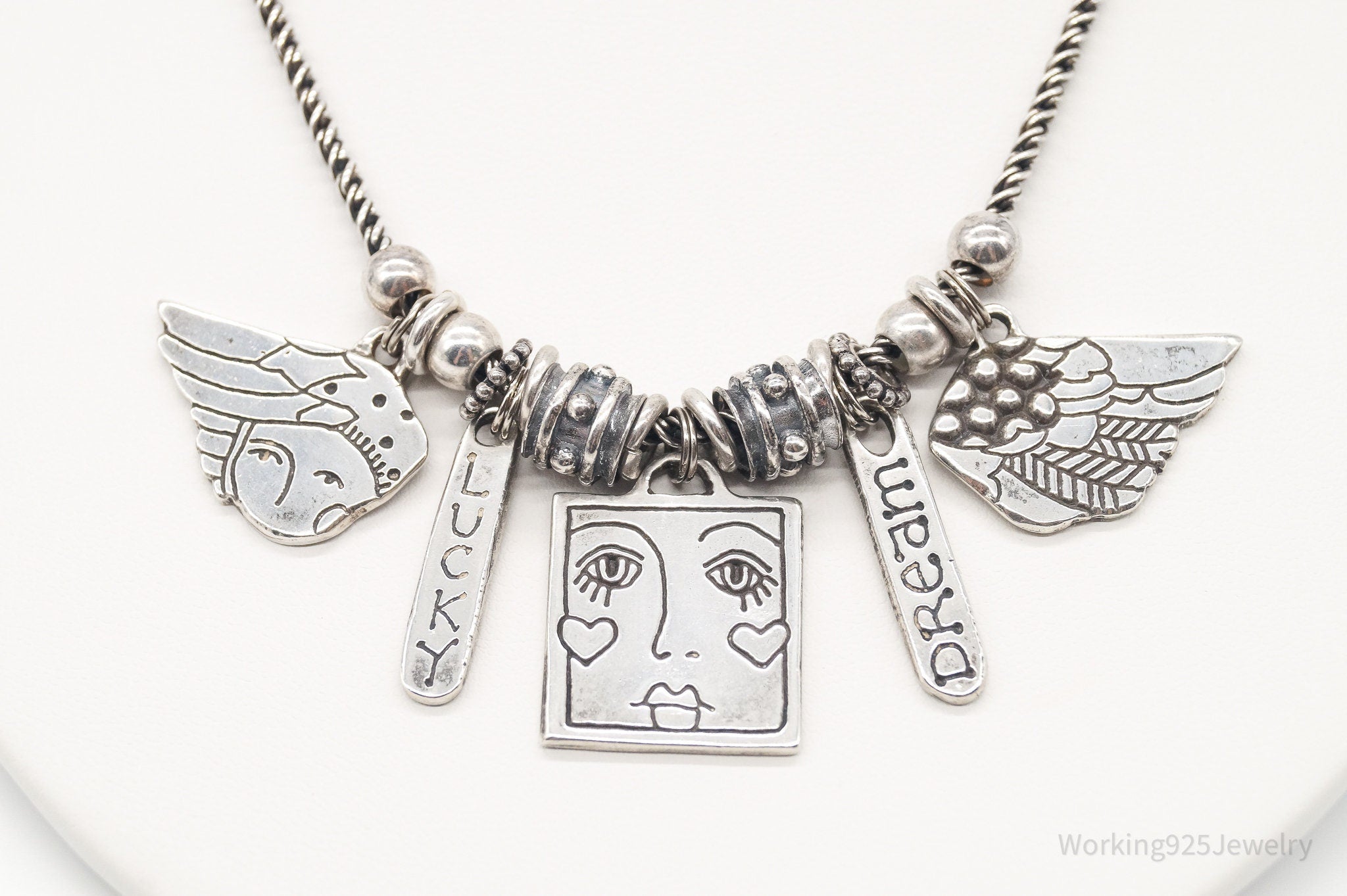 Designer PB "Lucky Dream" Sterling Silver Necklace