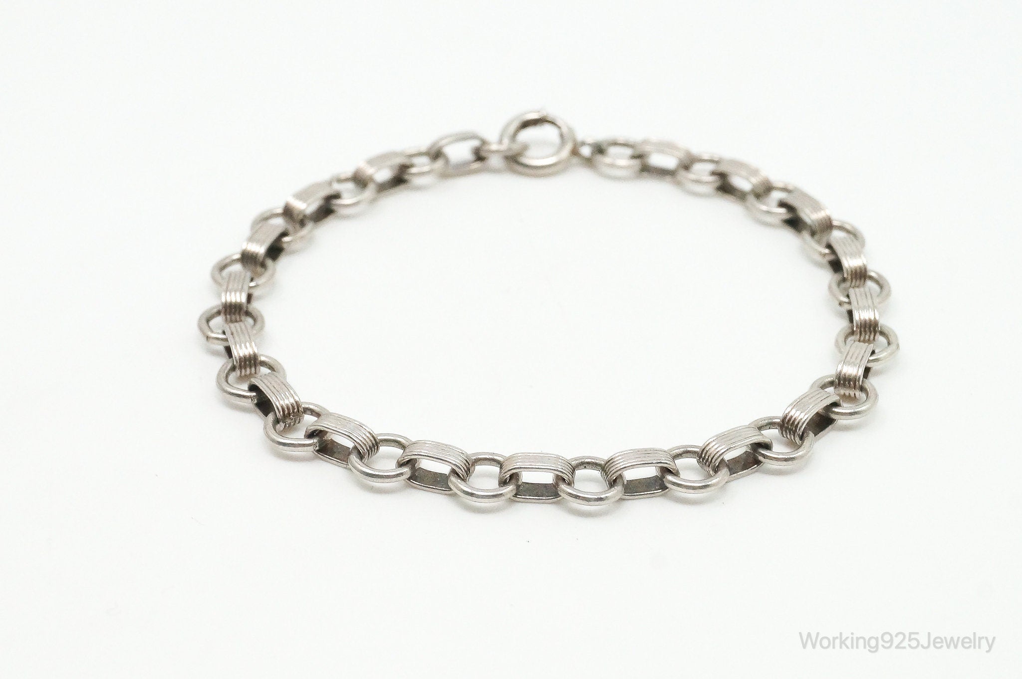 Antique Sterling Silver Chain Bracelet