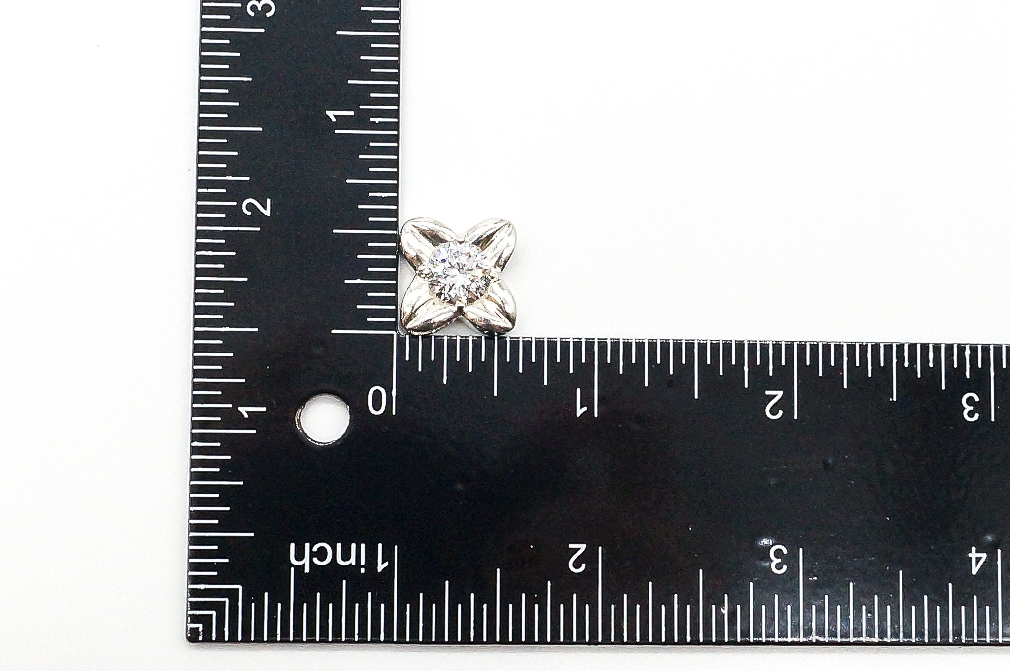 Large Cubic Zirconia Sterling Silver Pendant