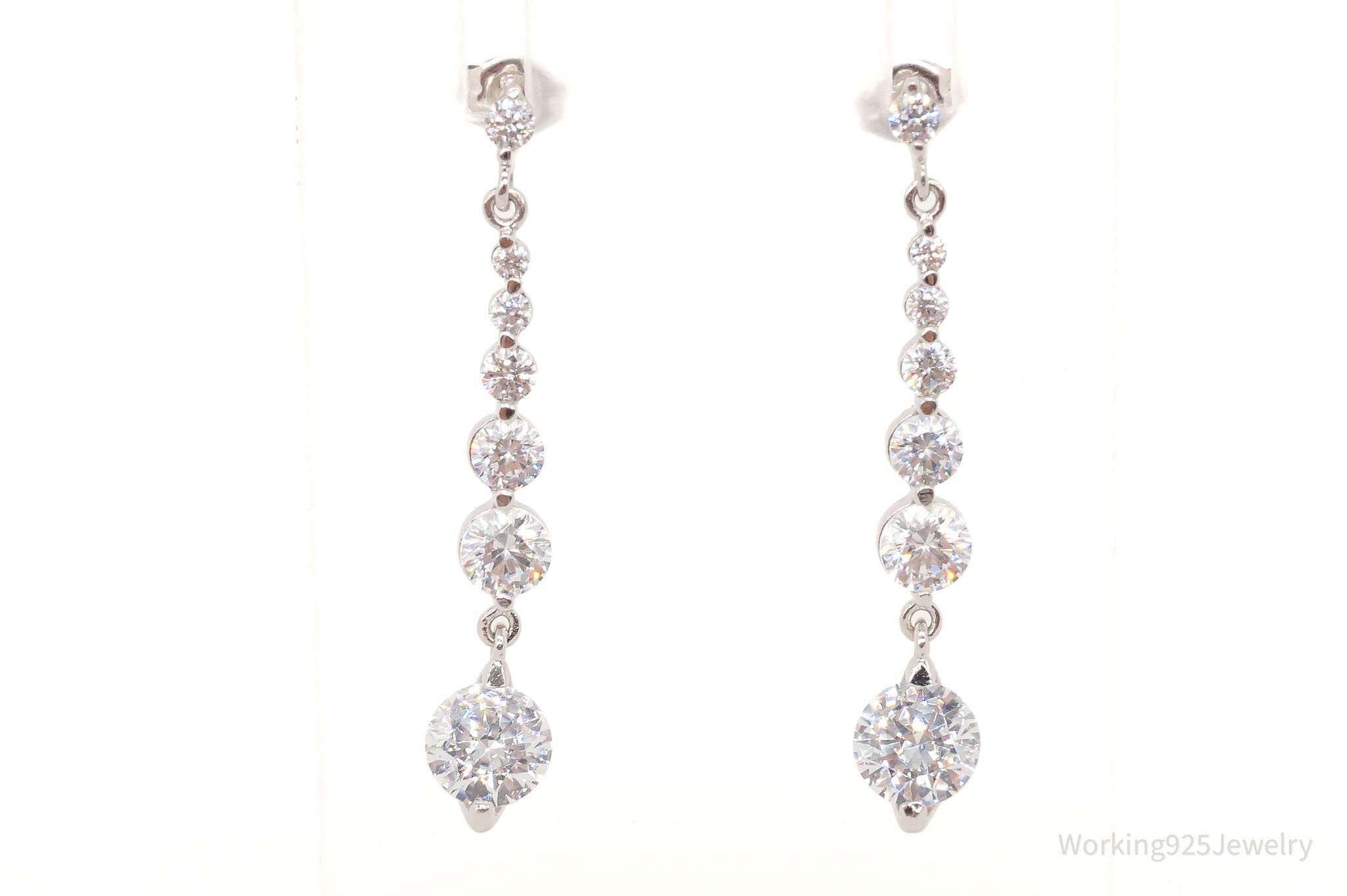 Designer PAJ Cubic Zirconia Sterling Silver Earrings