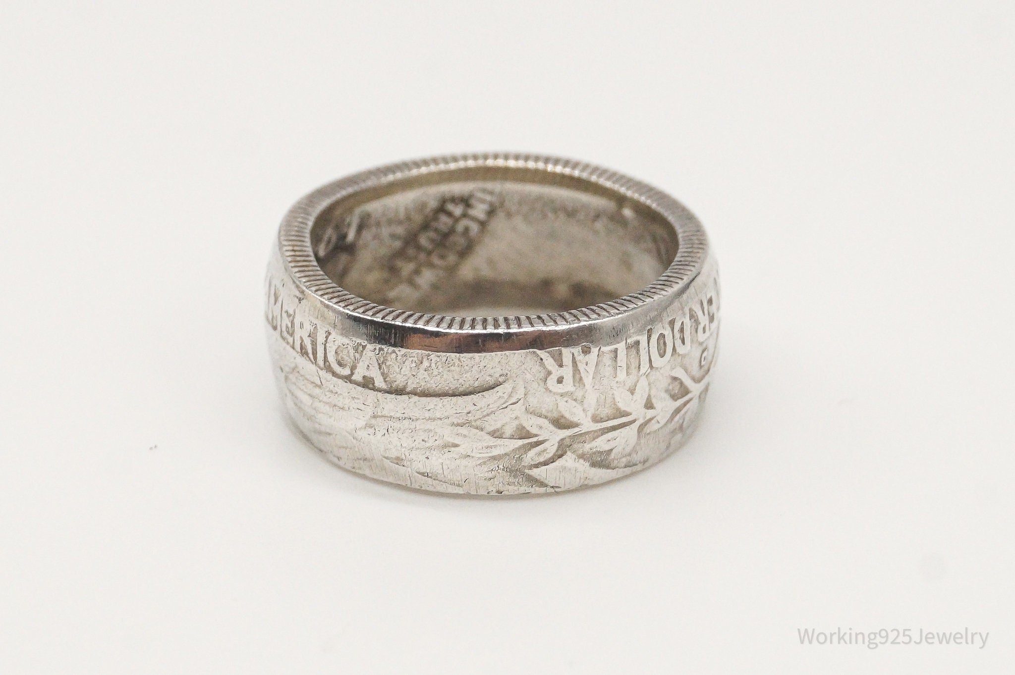 Vintage 1958 Washington Quarter Coin Silver Ring - Size 4.25