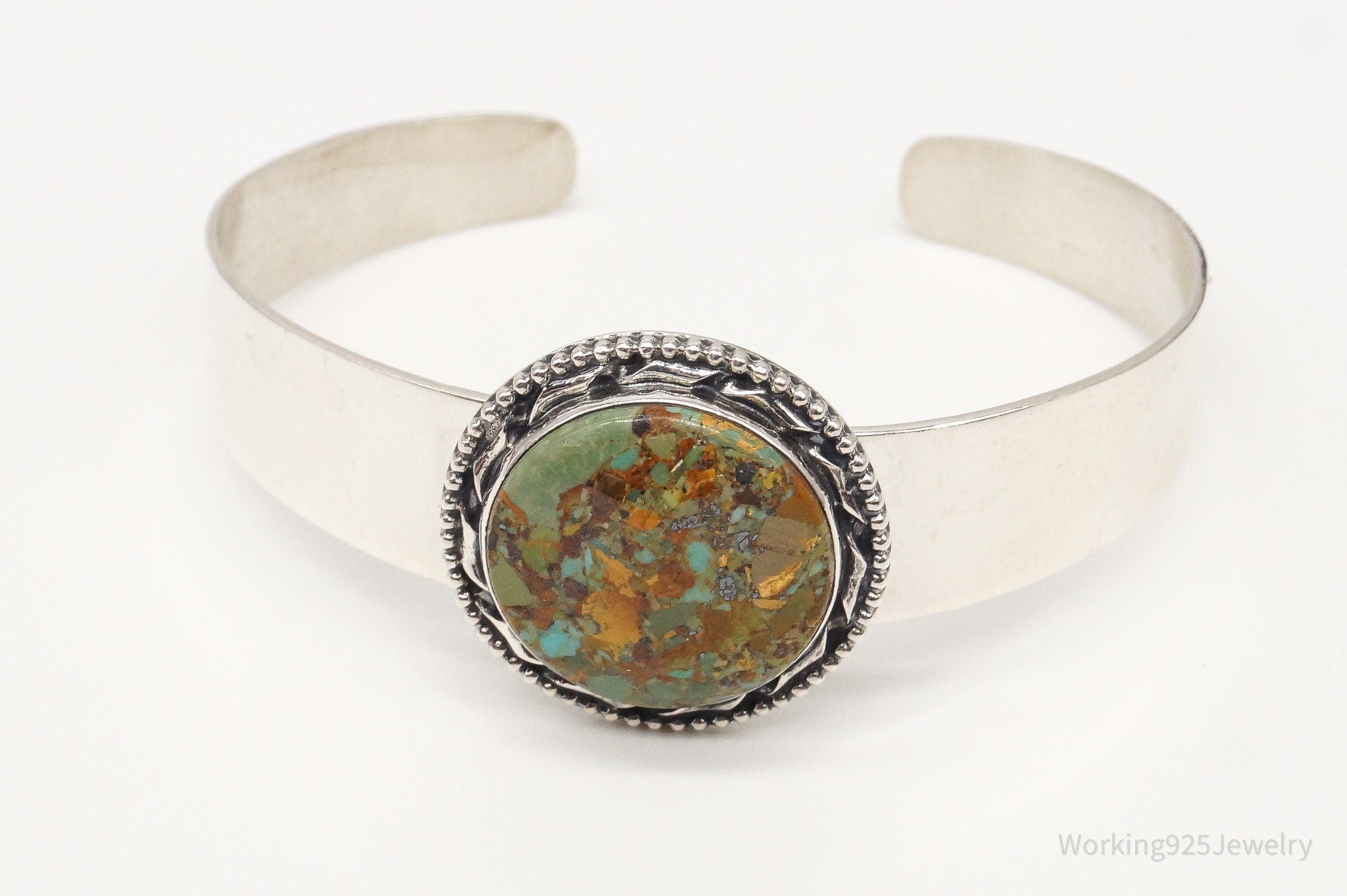 Vintage Desert Rose Trading Co Turquoise Sterling Silver Bracelet