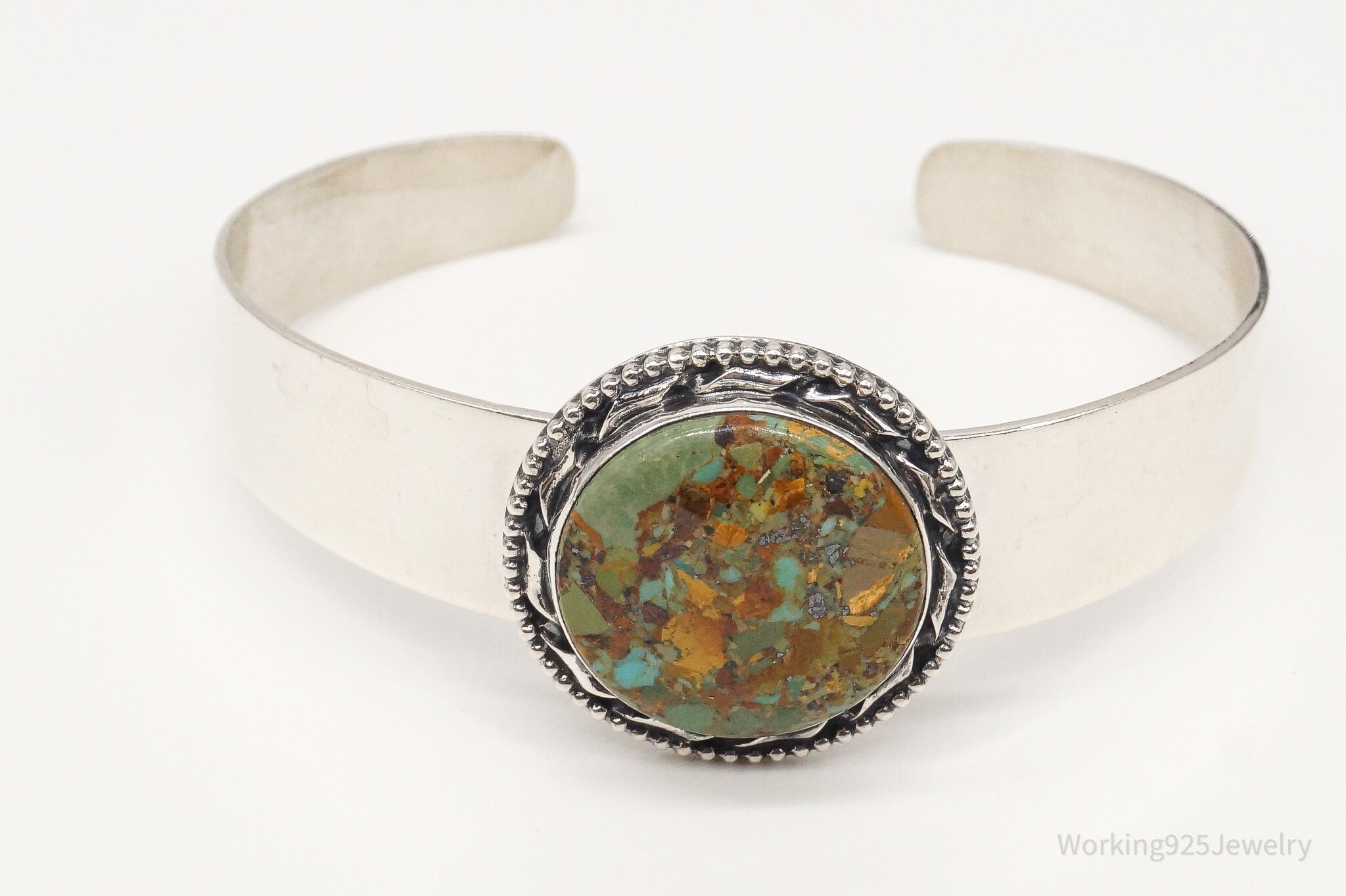 Vintage Desert Rose Trading Co Turquoise Sterling Silver Bracelet