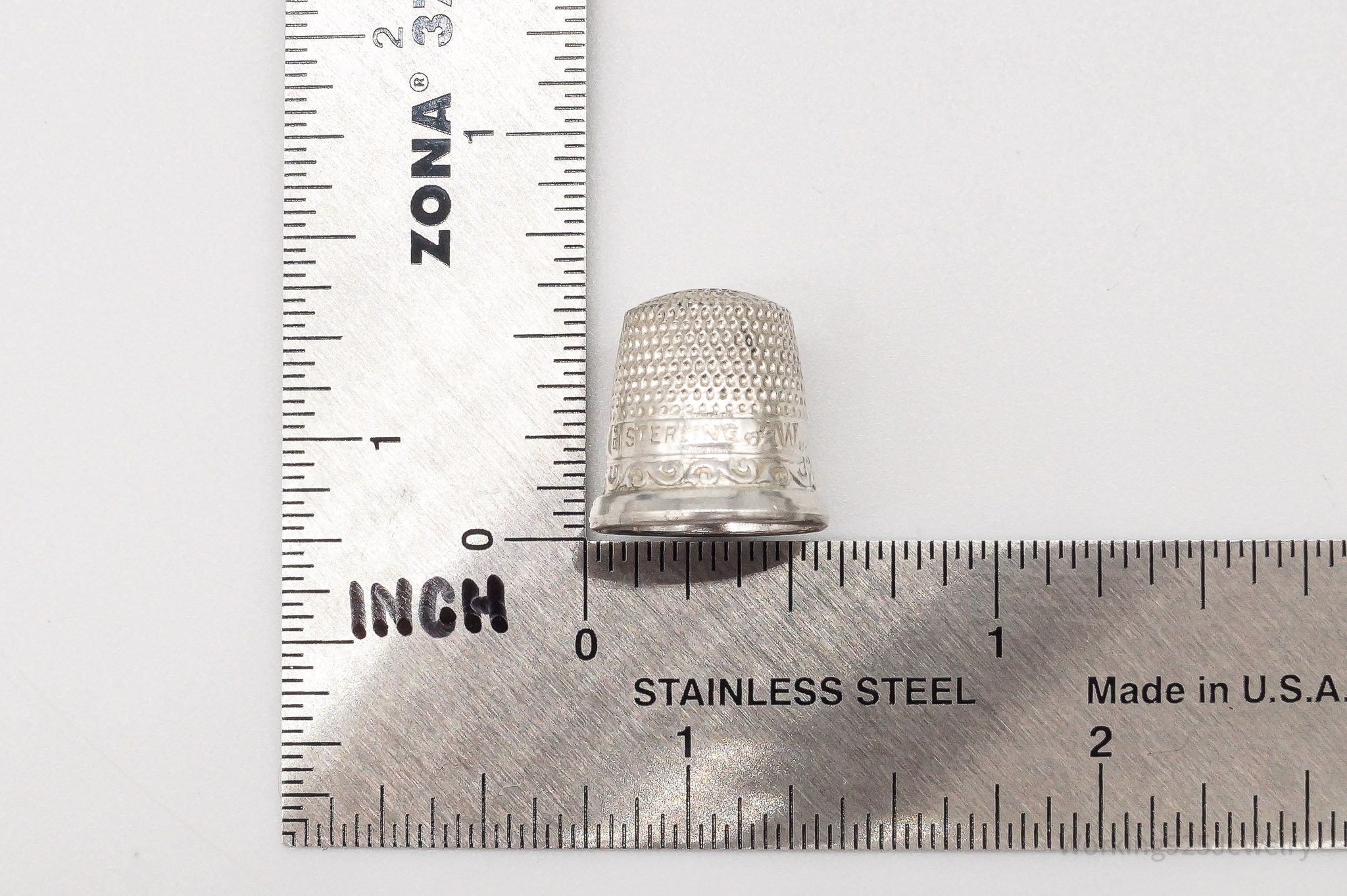 Victorian Antique Sterling Silver Thimble