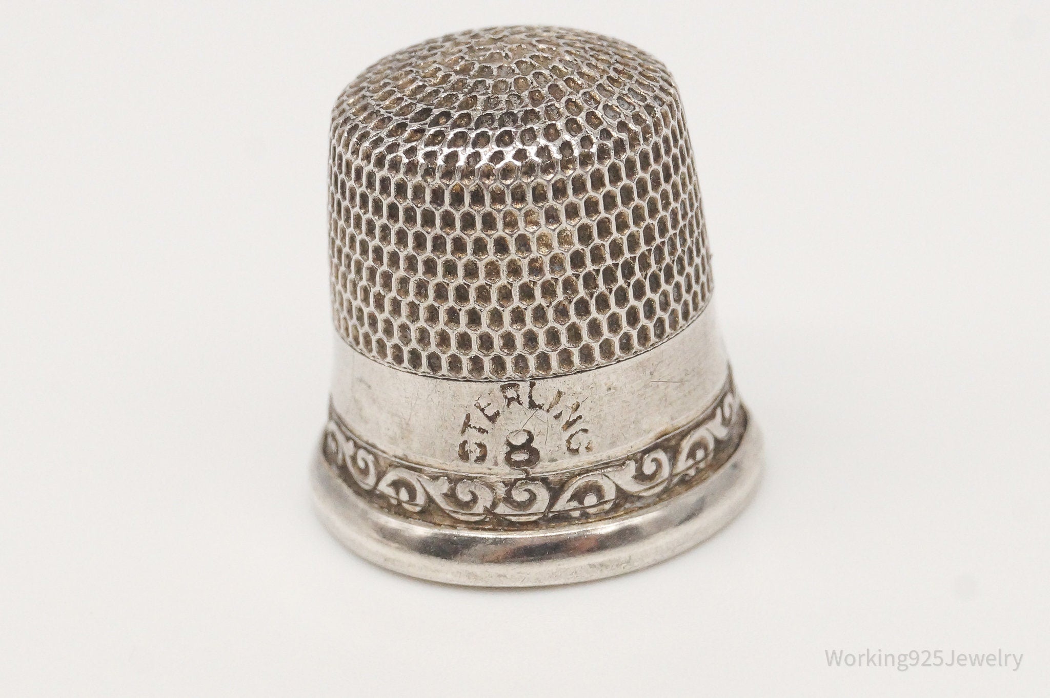 Antique Dome Sterling Silver Thimble