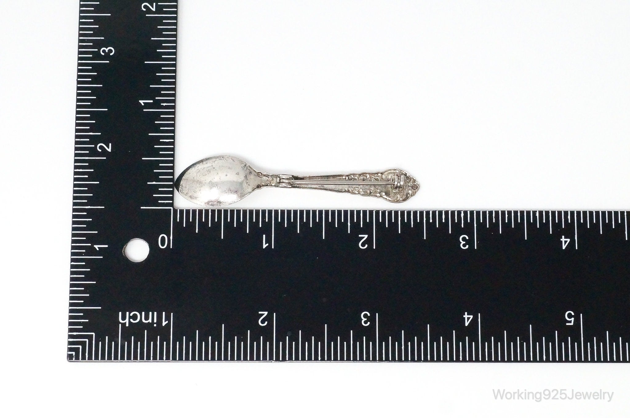 Antique Silverman Brothers Spoon Sterling Silver Brooch Pin