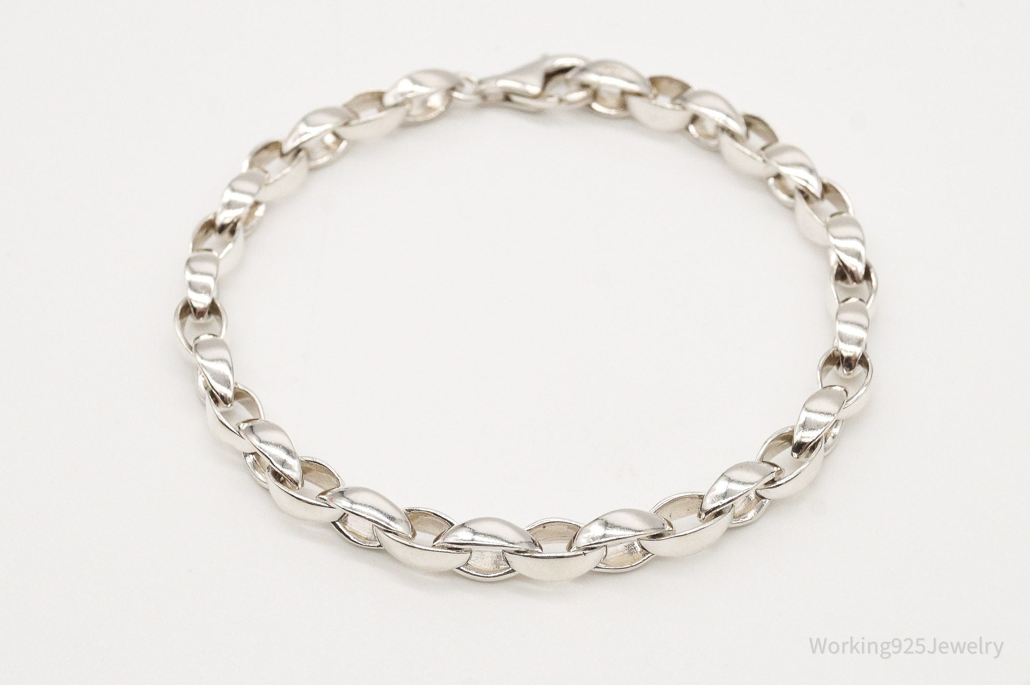 Rare Modernist Style Designer ZINA Sterling Silver Bracelet