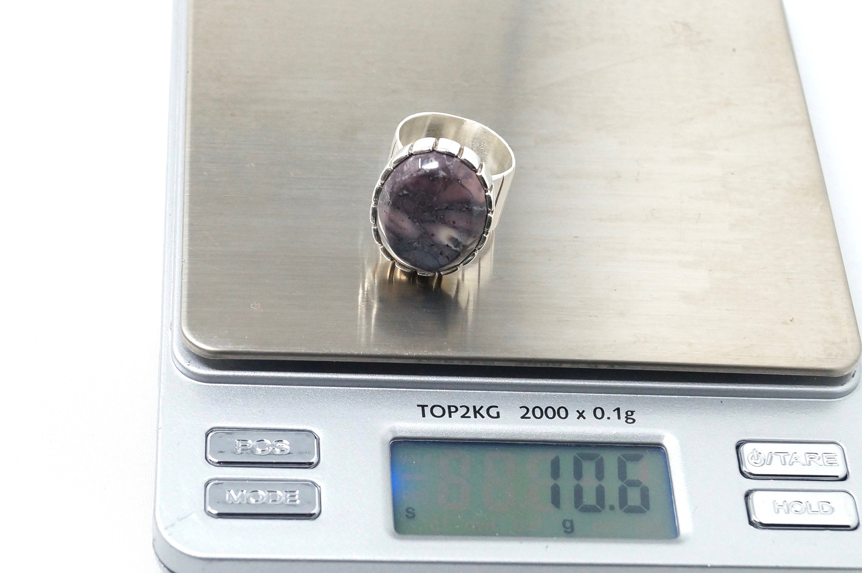 DTR Desert Rose Trading Co Purple Jasper Sterling Silver Ring Size 5.5