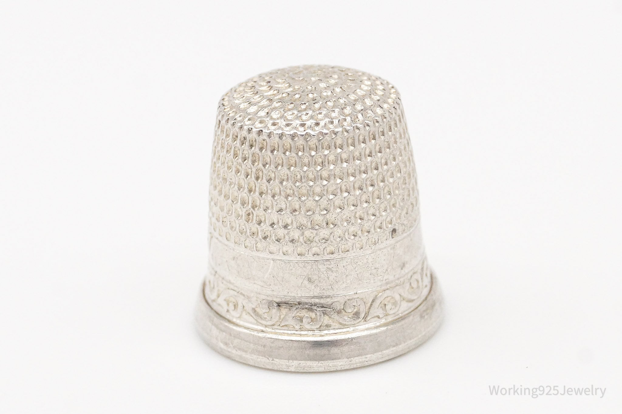 Victorian Antique Sterling Silver Thimble