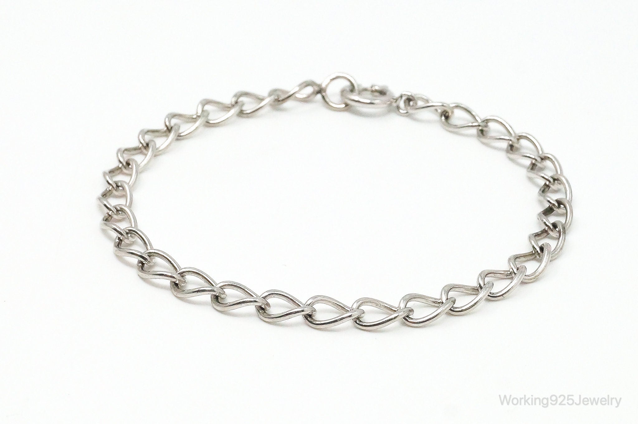 Antique Sterling Silver Chain Bracelet