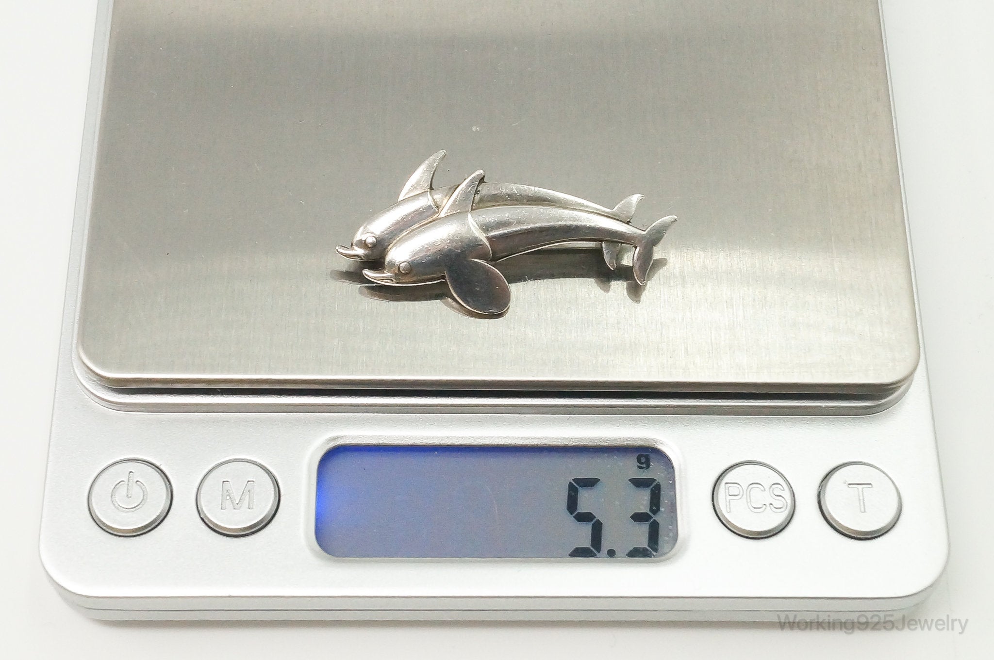 Arno Malinowski for Georg Jensen Dolphin # 317 Sterling Silver Brooch Pin