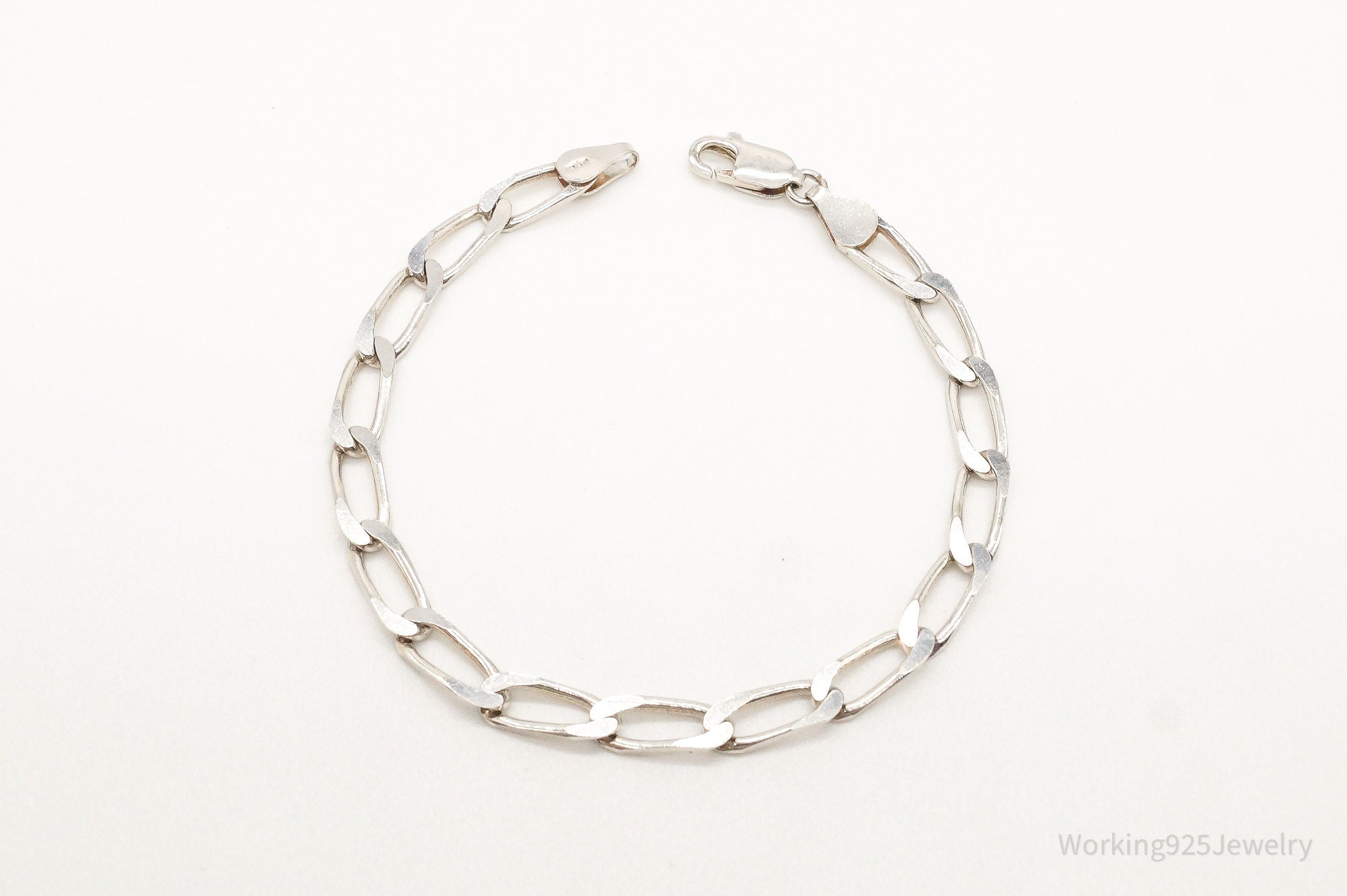 Vintage Italian Sterling Silver Chainlink Bracelet